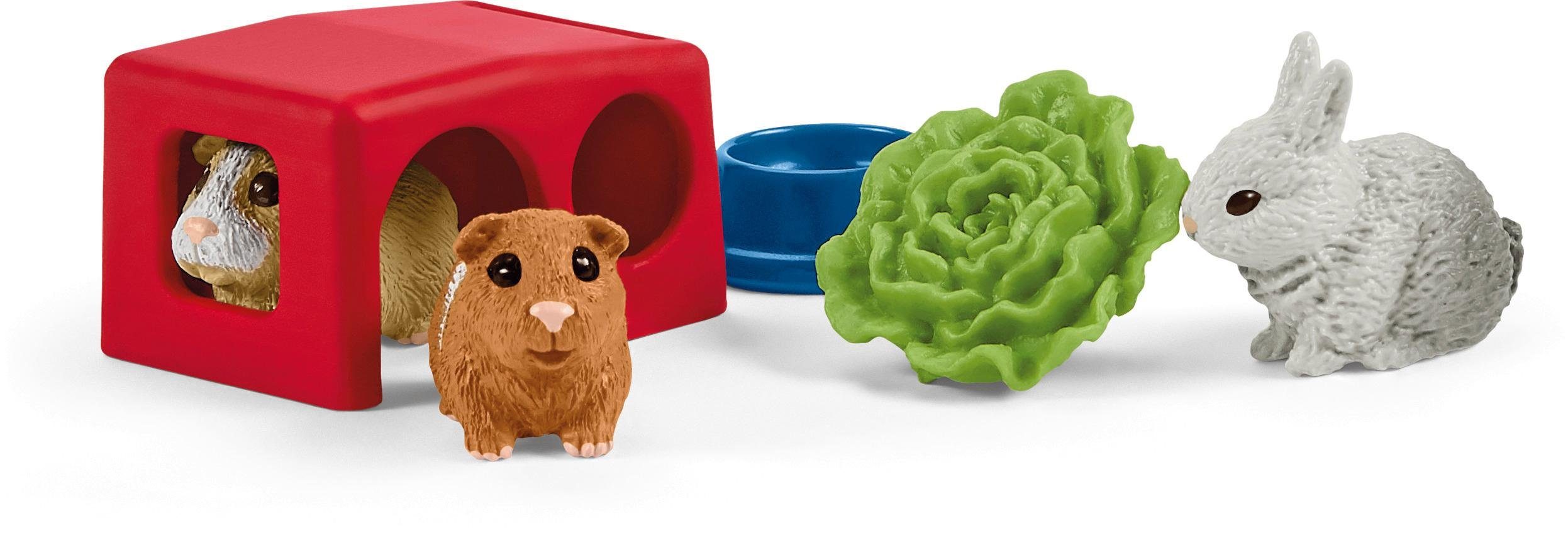 Schleich® Speelfiguur Farm World, thuis voor konijn en cavia (42500) (set)