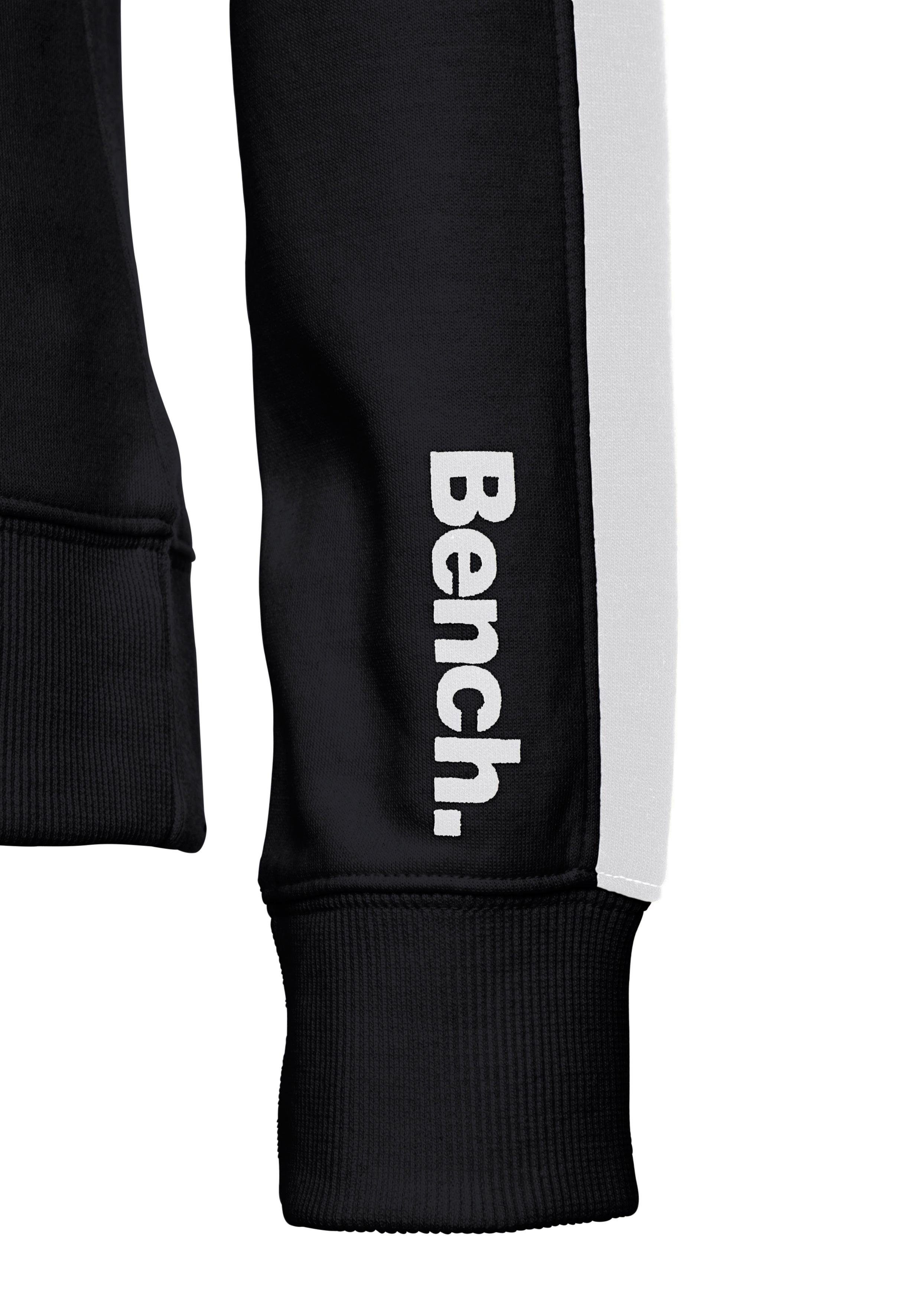 Bench. Loungewear Sweatvest met zijstrepen en staande kraag, loungewear