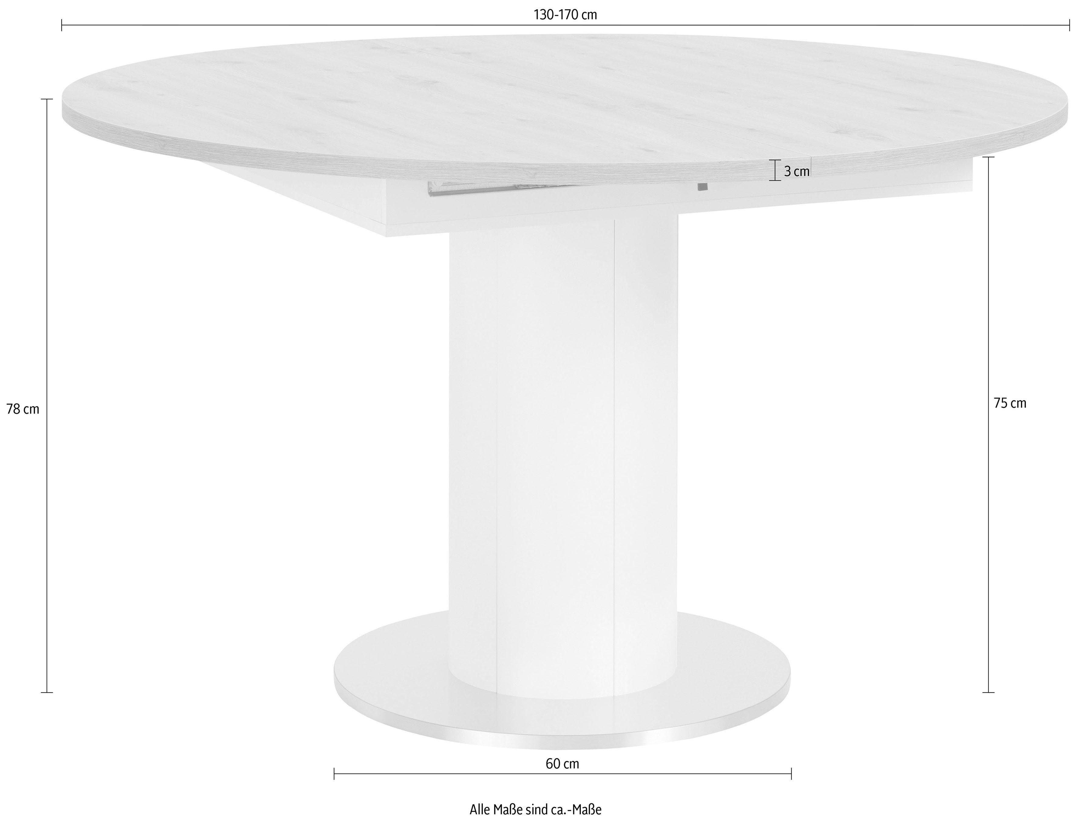Mäusbacher Eettafel ronde, onderstelkolom