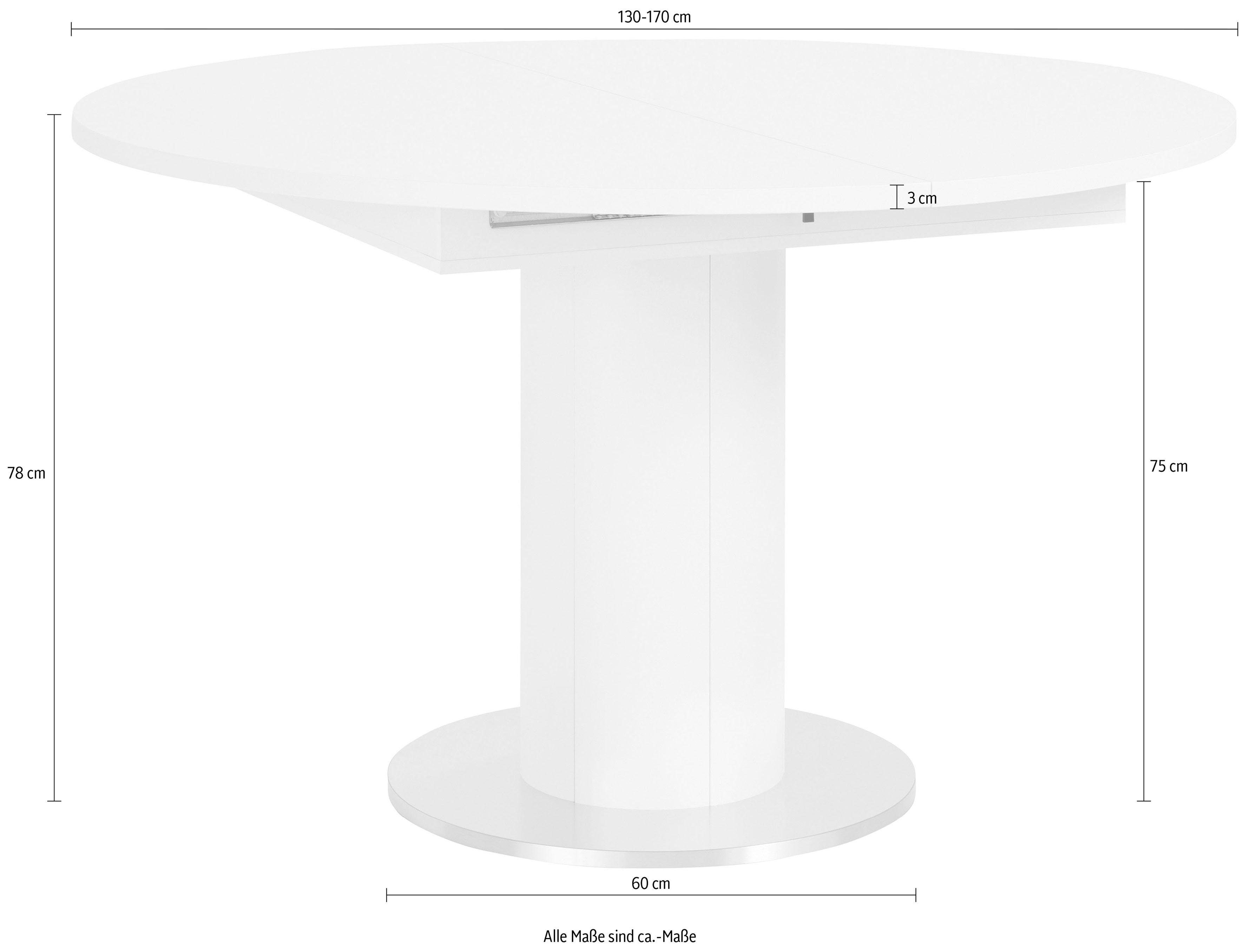 Mäusbacher Eettafel ronde, onderstelkolom
