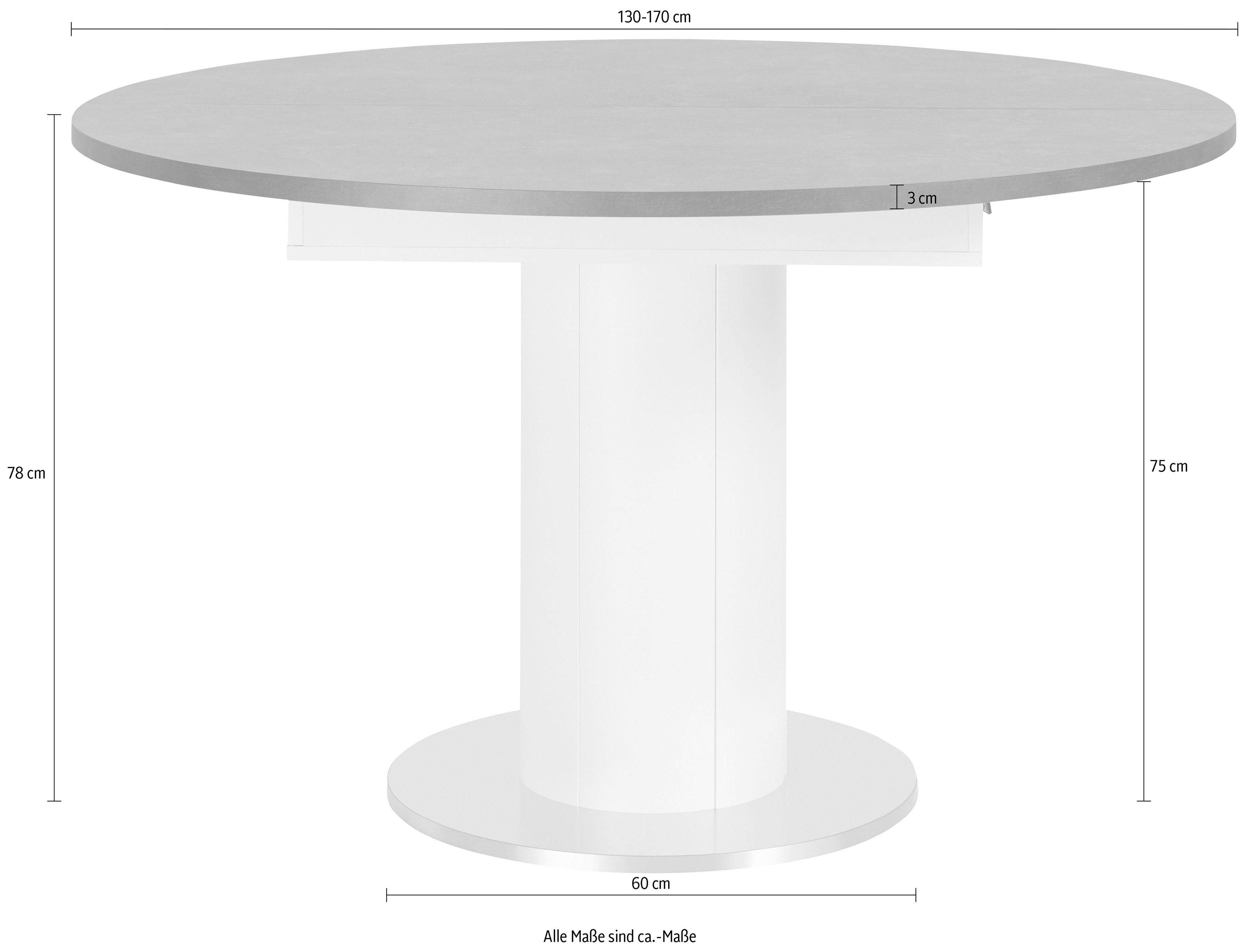 Mäusbacher Eettafel ronde, onderstelkolom