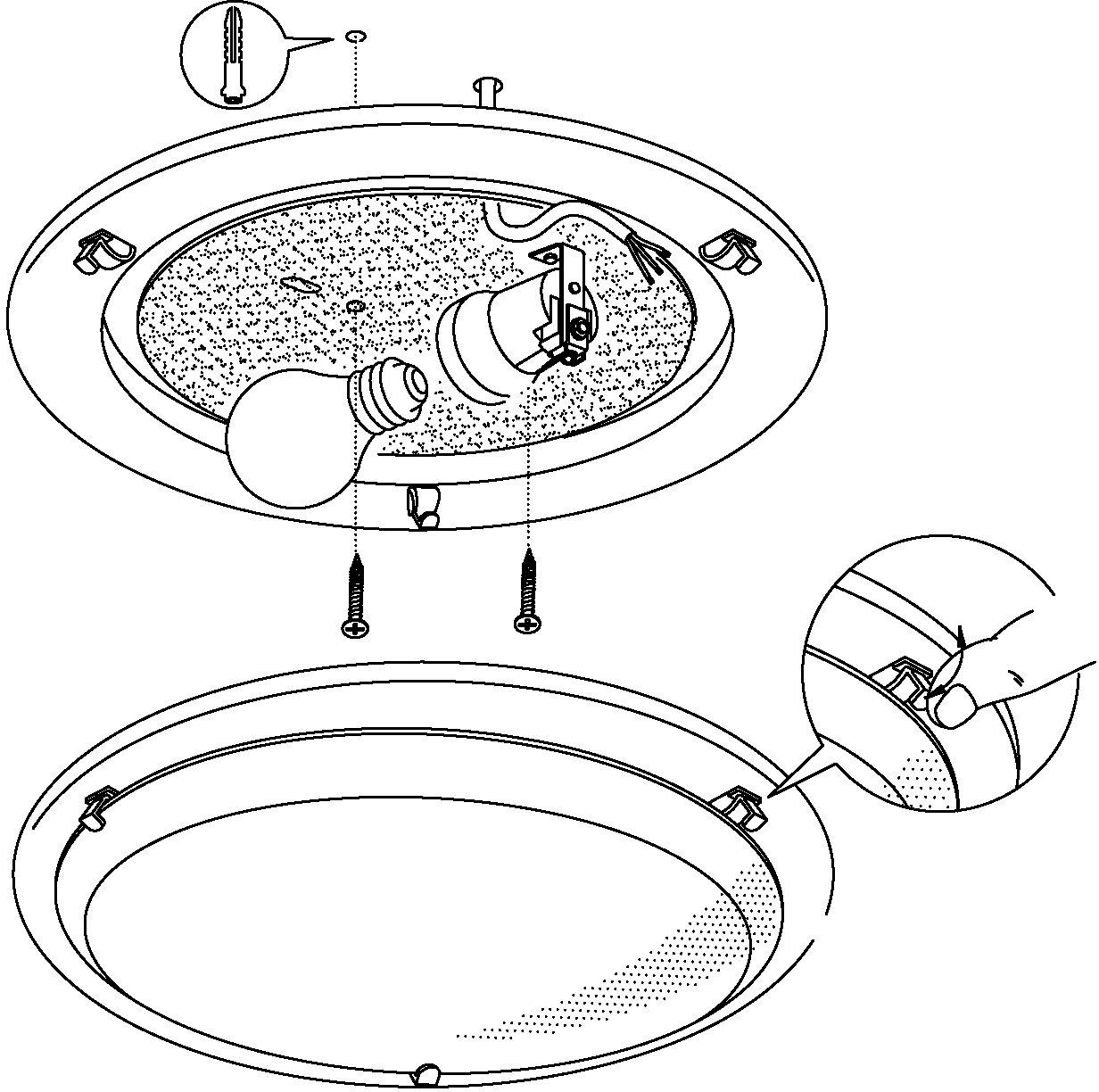 EGLO Plafondlamp Planeet 1 (1 stuk)
