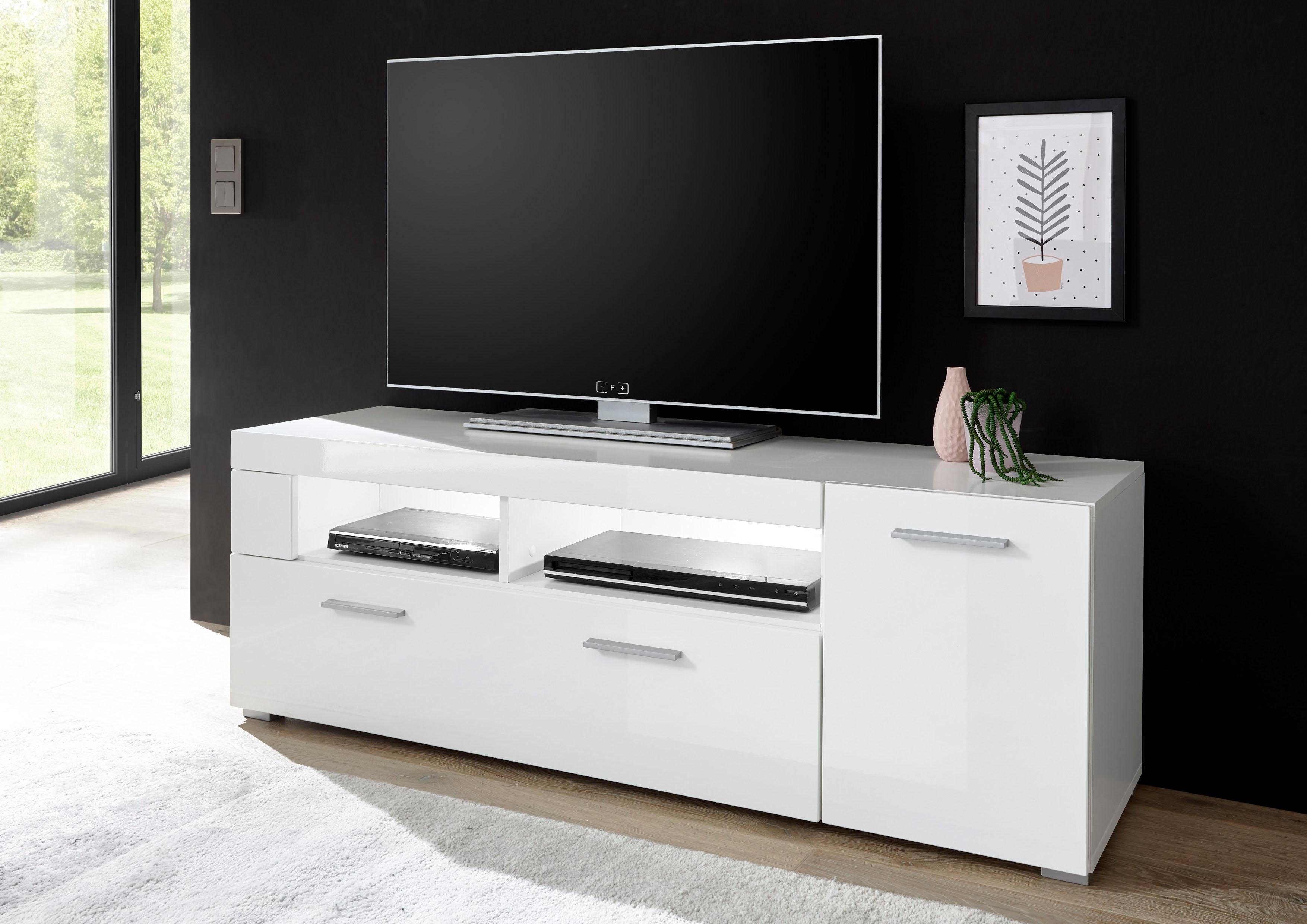 INOSIGN Tv-meubel Corado Breedte ca. 140 cm lowboards maat 140x40x48 cm wit