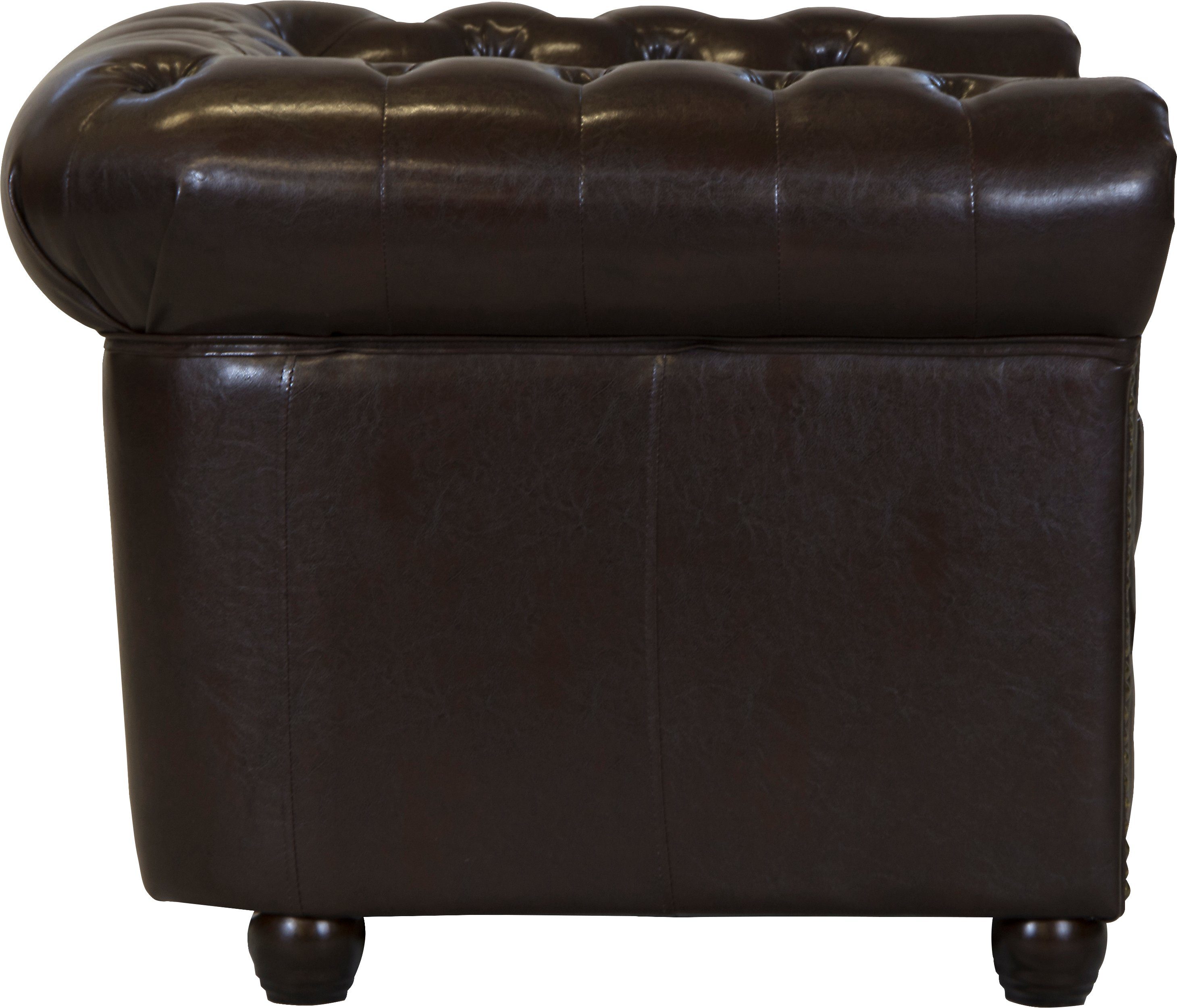 Home affaire Chesterfield-fauteuil Rysum geschikt voor de "rysum" serie b / d / h: 94/86/72 cm