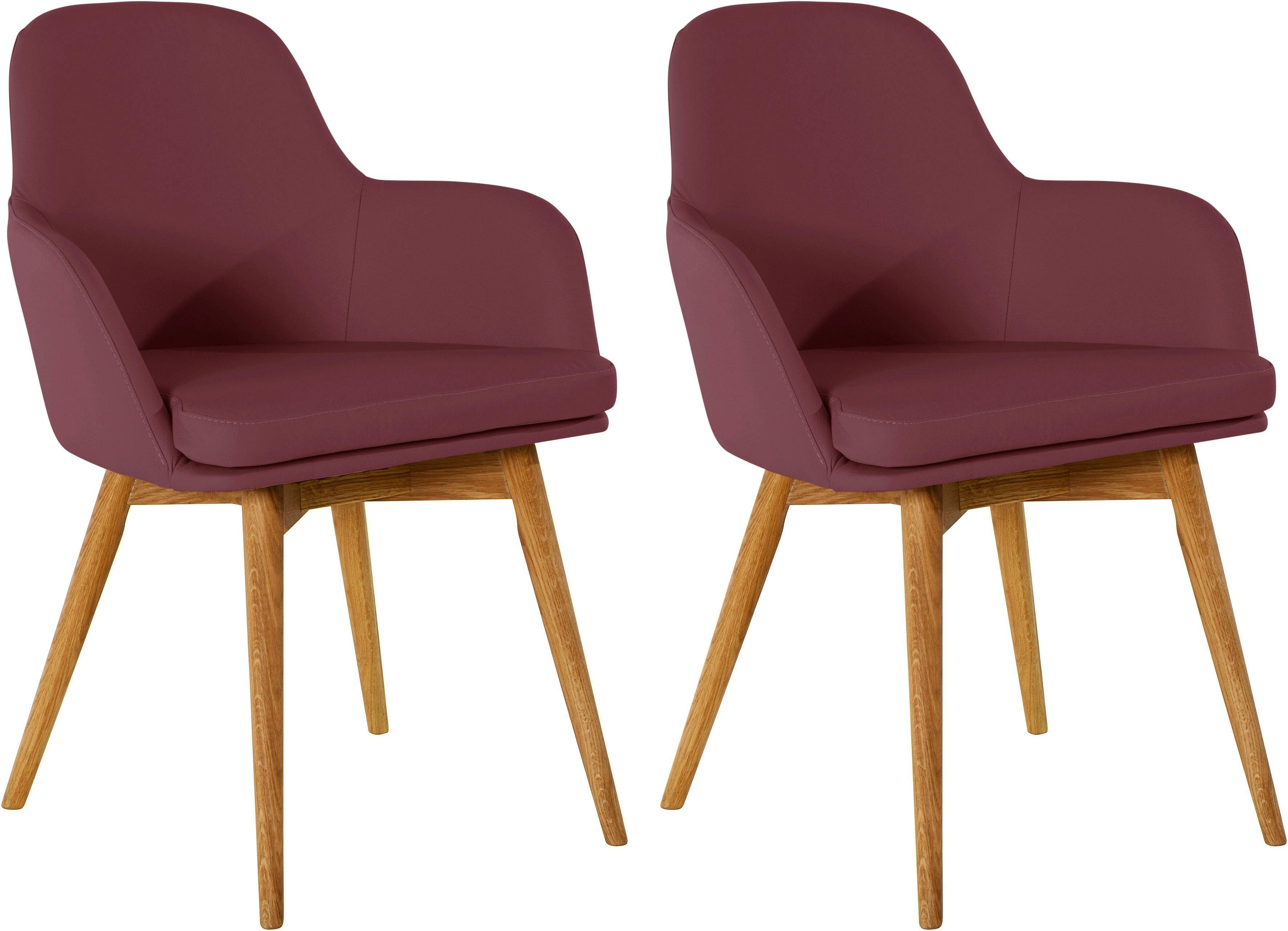 Home affaire Stoel met armleuningen Livry Stoel, kuipstoel (set, 2 stuks)