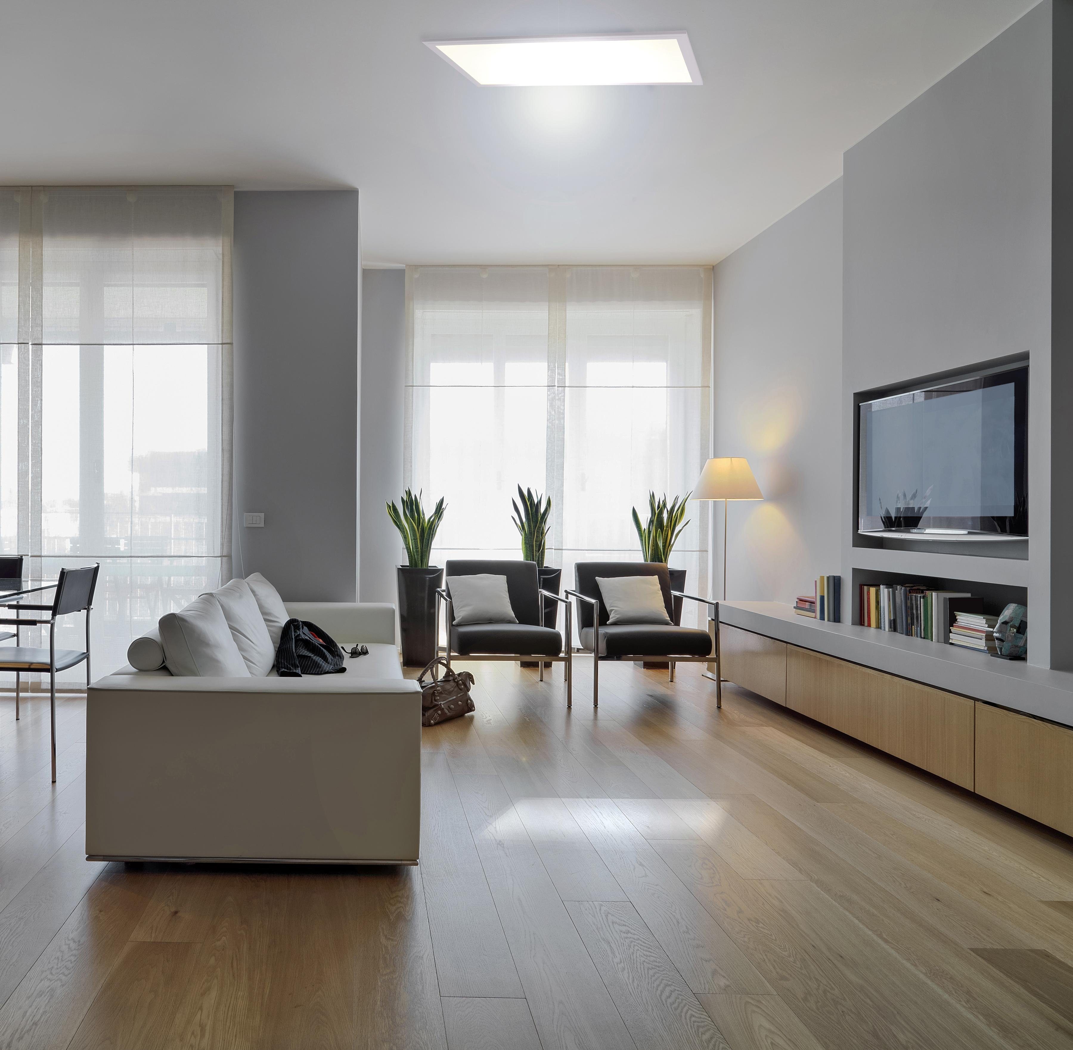 näve Led-plafondlamp Sorriso Opbouwpaneel 30x60cm 'Sorriso', inclusief 96 leds totaal 18W 4000K, 1600lm (1 stuk)