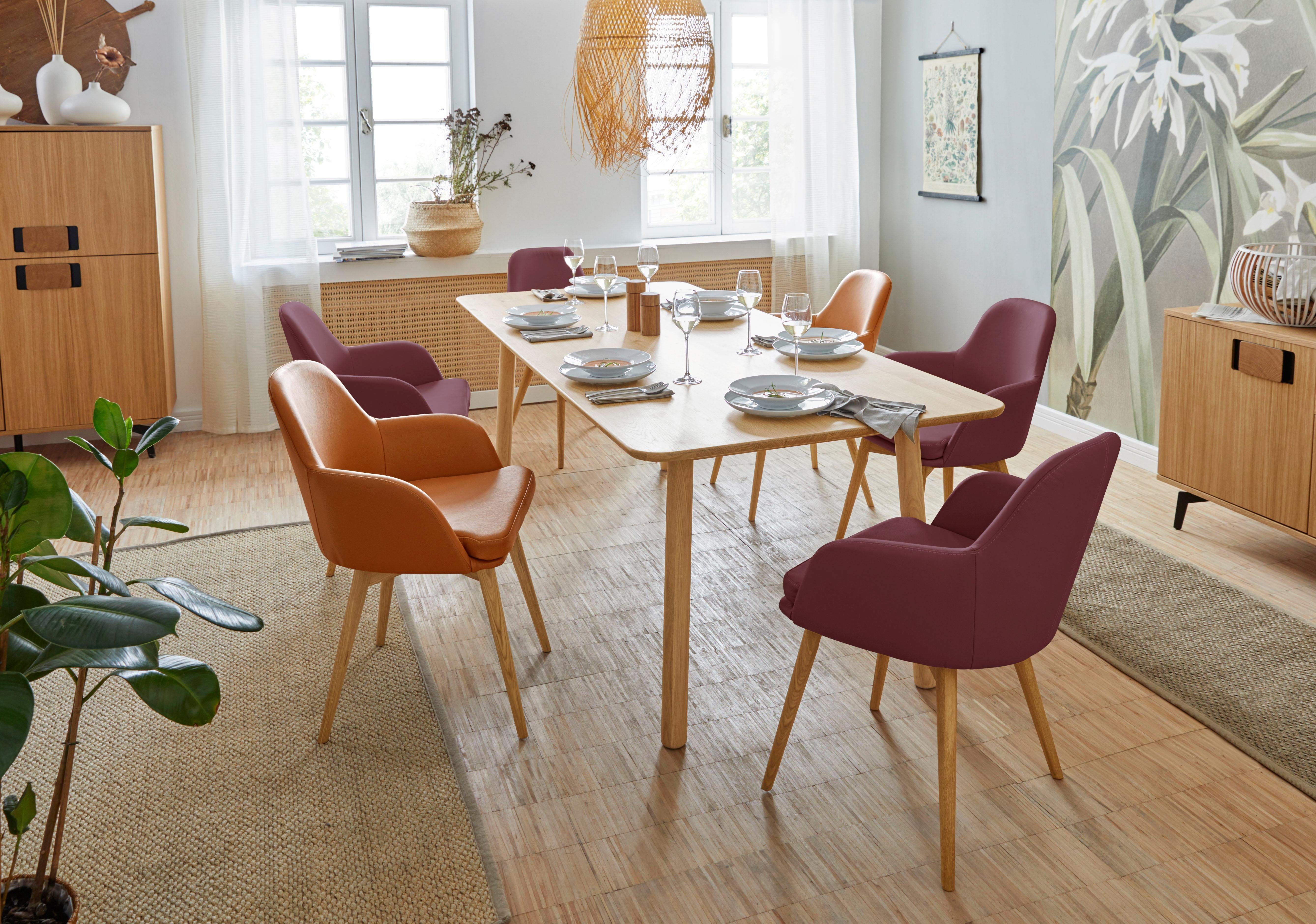 Home affaire Stoel met armleuningen Livry Stoel, kuipstoel (set, 2 stuks)