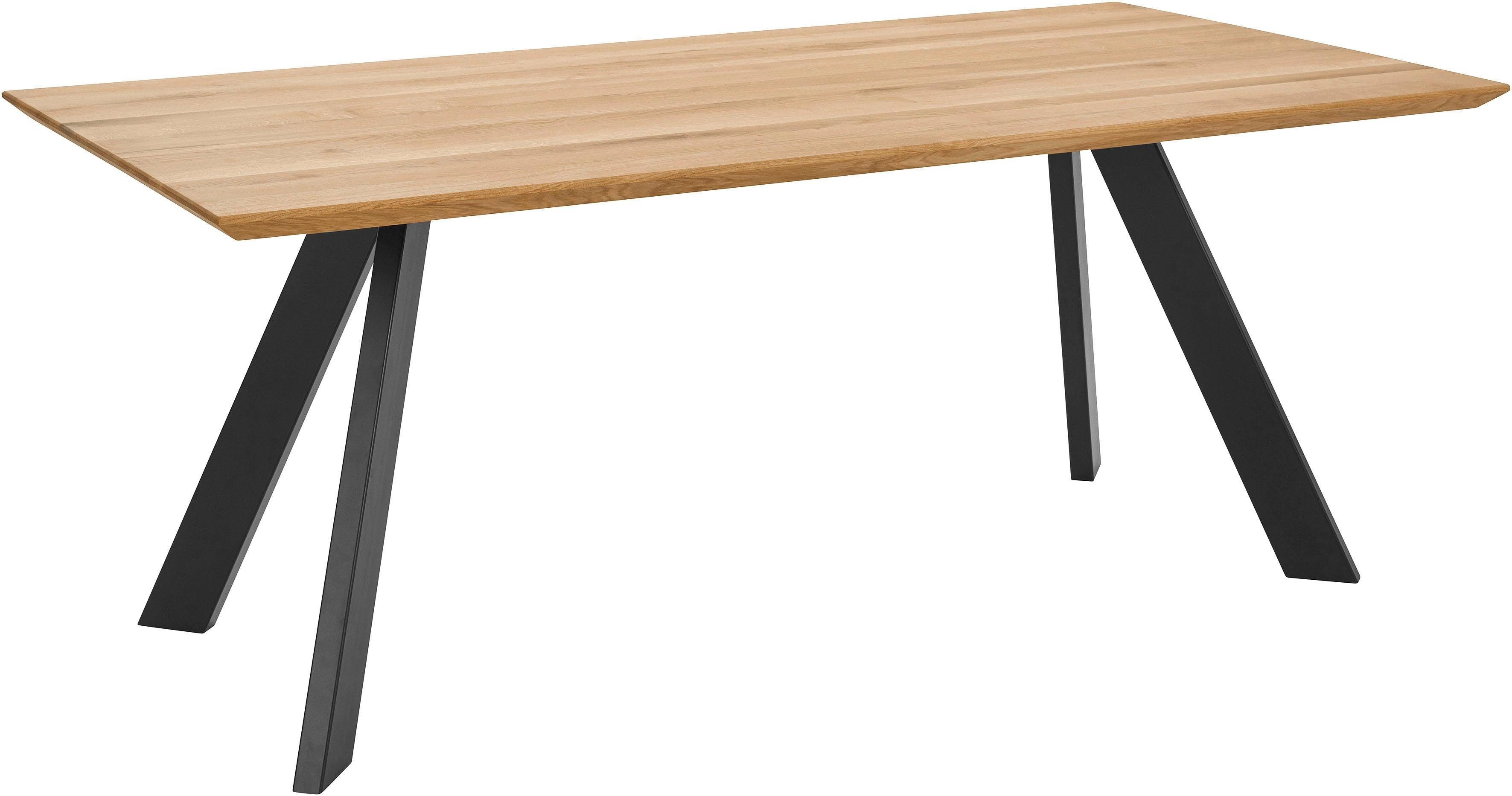 Premium collection by Home affaire Eettafel Barnet met massief tafelblad in hoekige vorm