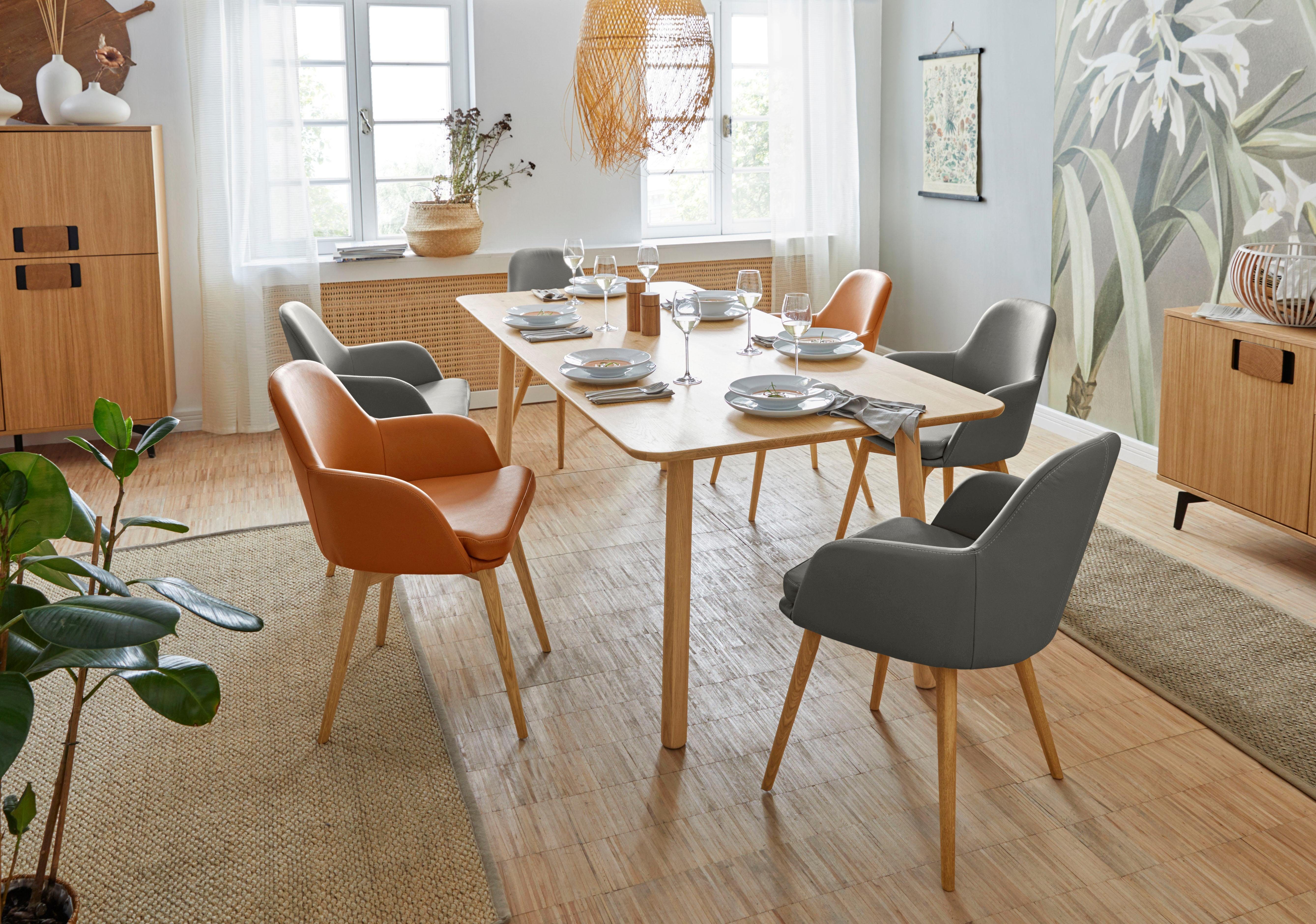 Home affaire Stoel met armleuningen Livry Stoel, kuipstoel (set, 2 stuks)