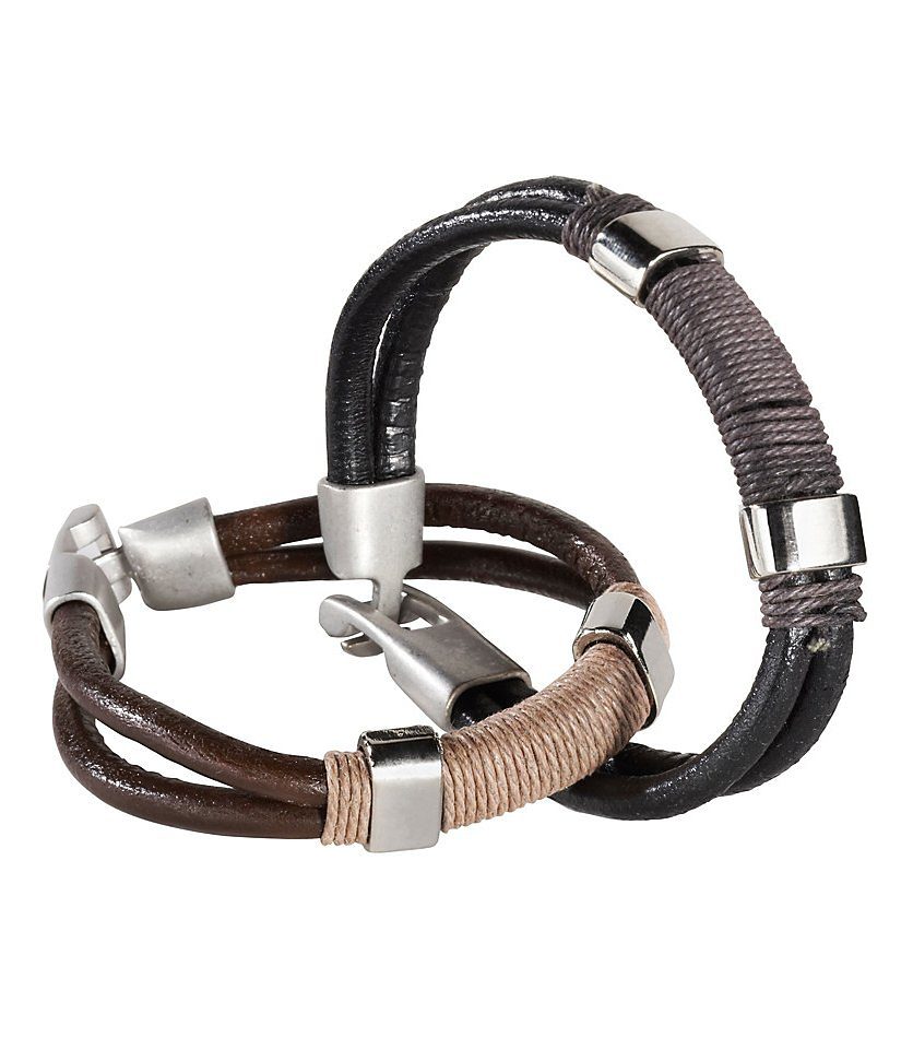 Leren armband, set