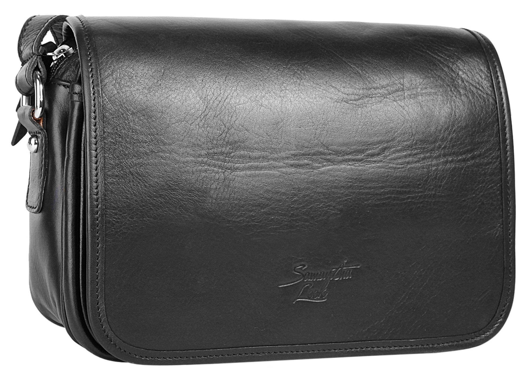 Samantha Look Schoudertas echt leer, made in italy
