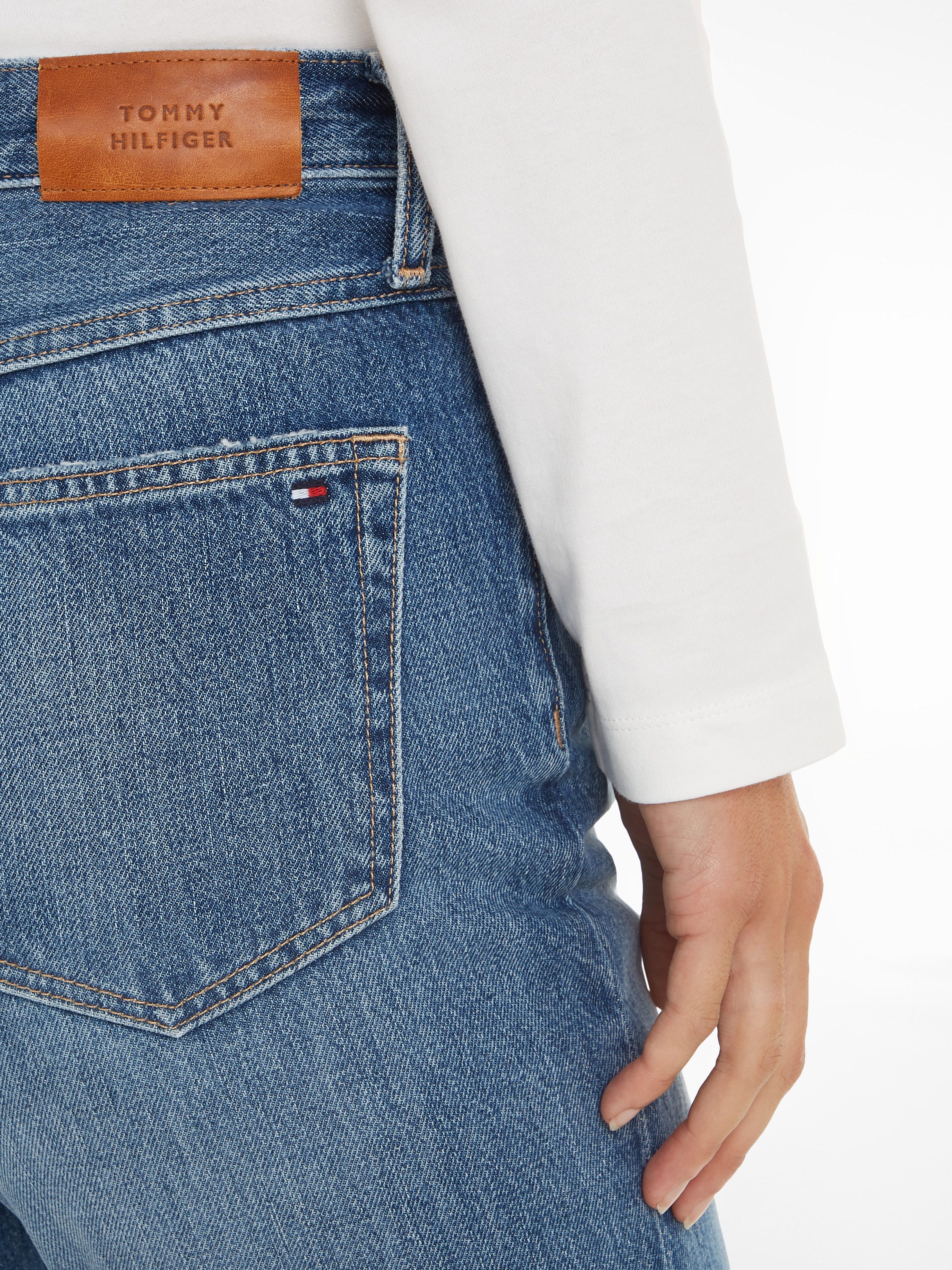 Tommy Hilfiger Straight jeans met -logobadge