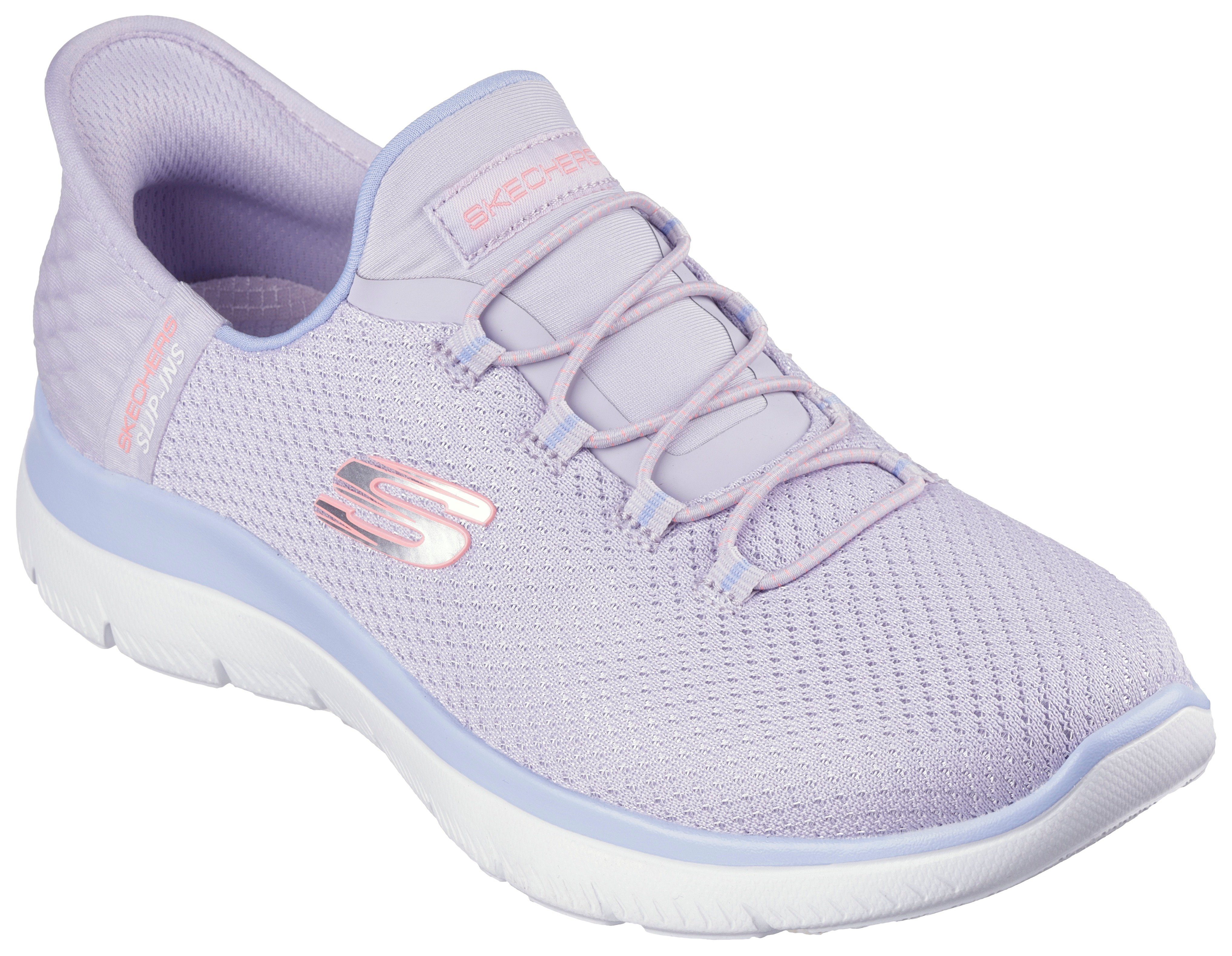 Skechers Slip-on sneakers SUMMITS-DIAMOND DREAM Instapschoen, vrijetijdsschoen met praktische slip-in functie