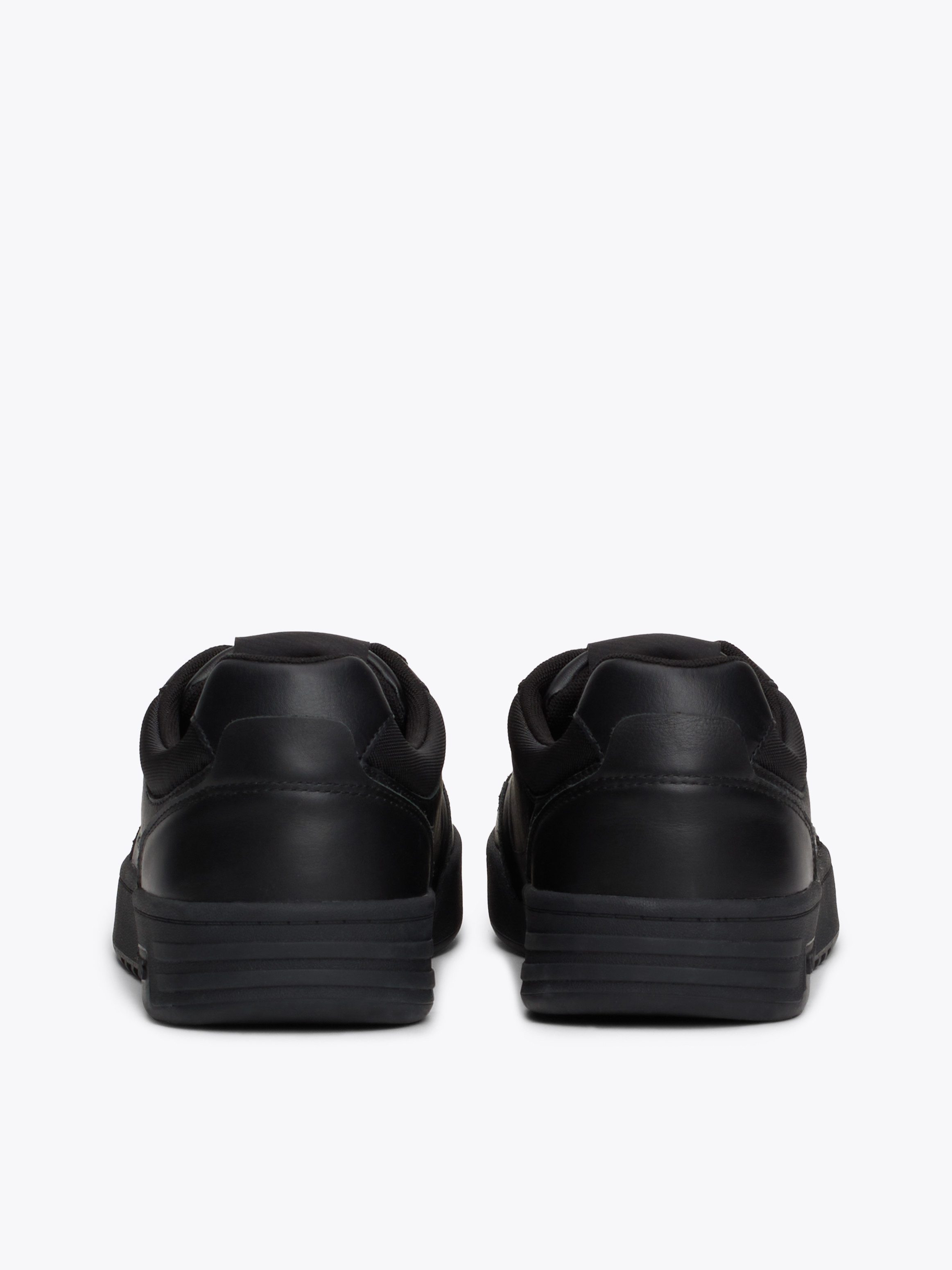 TOMMY JEANS Plateausneakers (NEW) TJM CUPSOLE LEATHER ESS , vrijetijdsschoen, lage schoen, veterschoen in basket-look