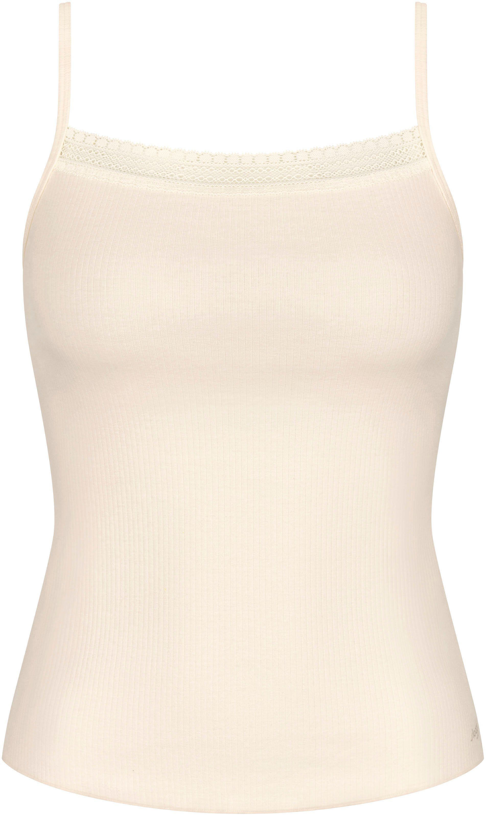 Sloggi Top met spaghettibandjes GO Ribbed Spaghetti Top met fijne tonale strepen