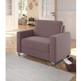 sitmore fauteuil met comfortabel binnenveringsinterieur roze