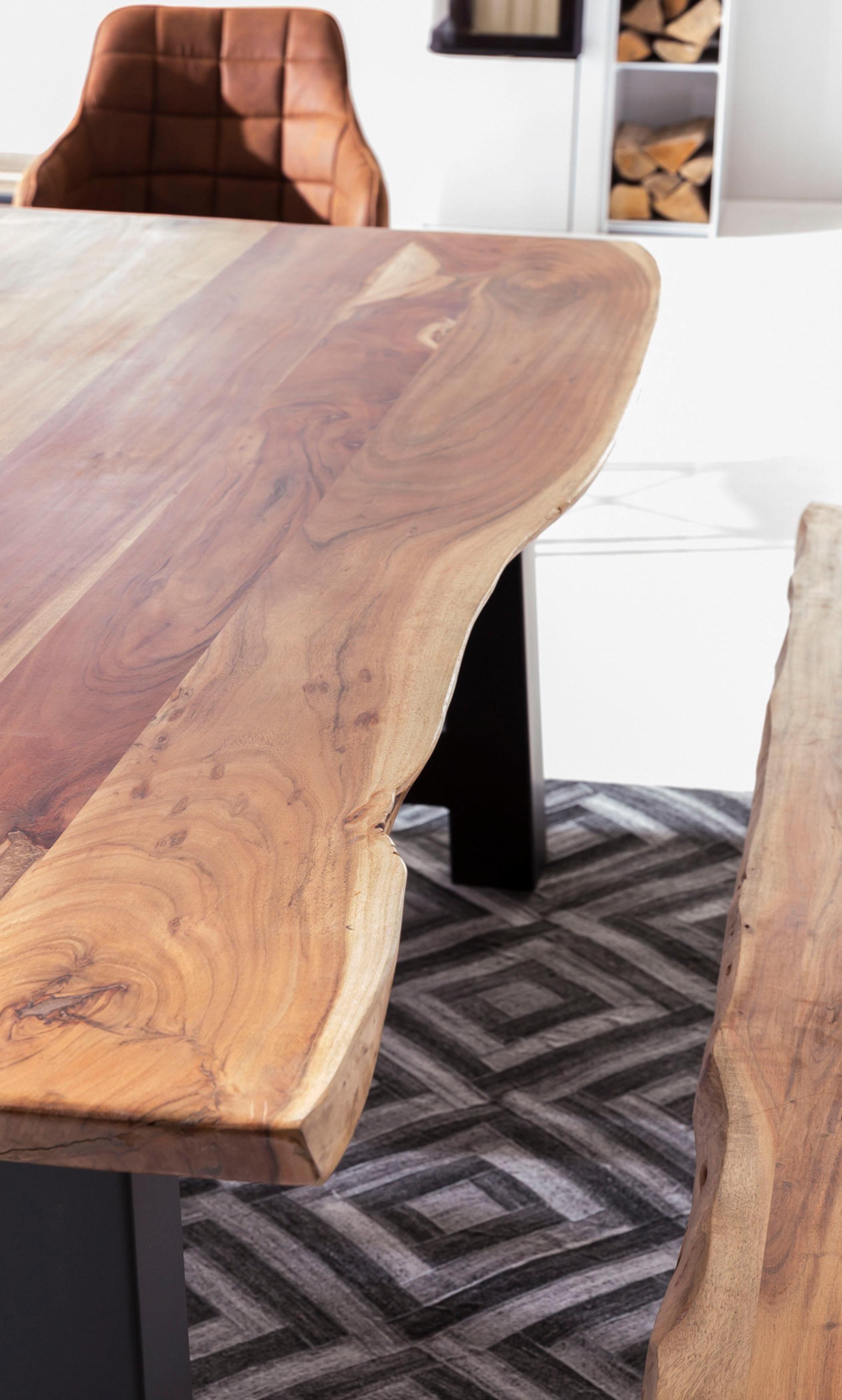 Home affaire Eettafel Manhattan met boomrand