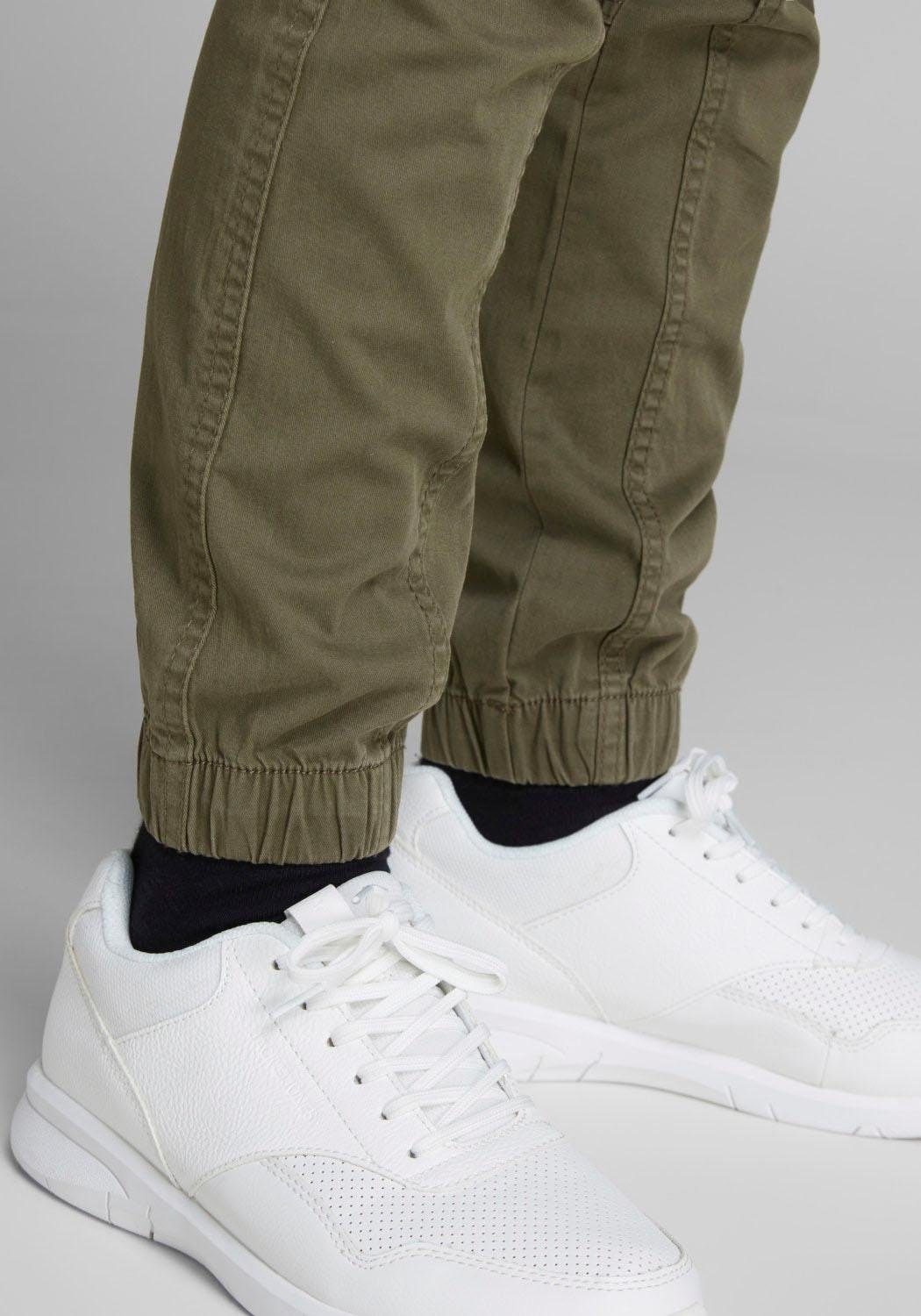 Jack & Jones Junior Cargobroek JPSTPAUL JJFLAKE AKM 542 OLIVE NOOS JNR