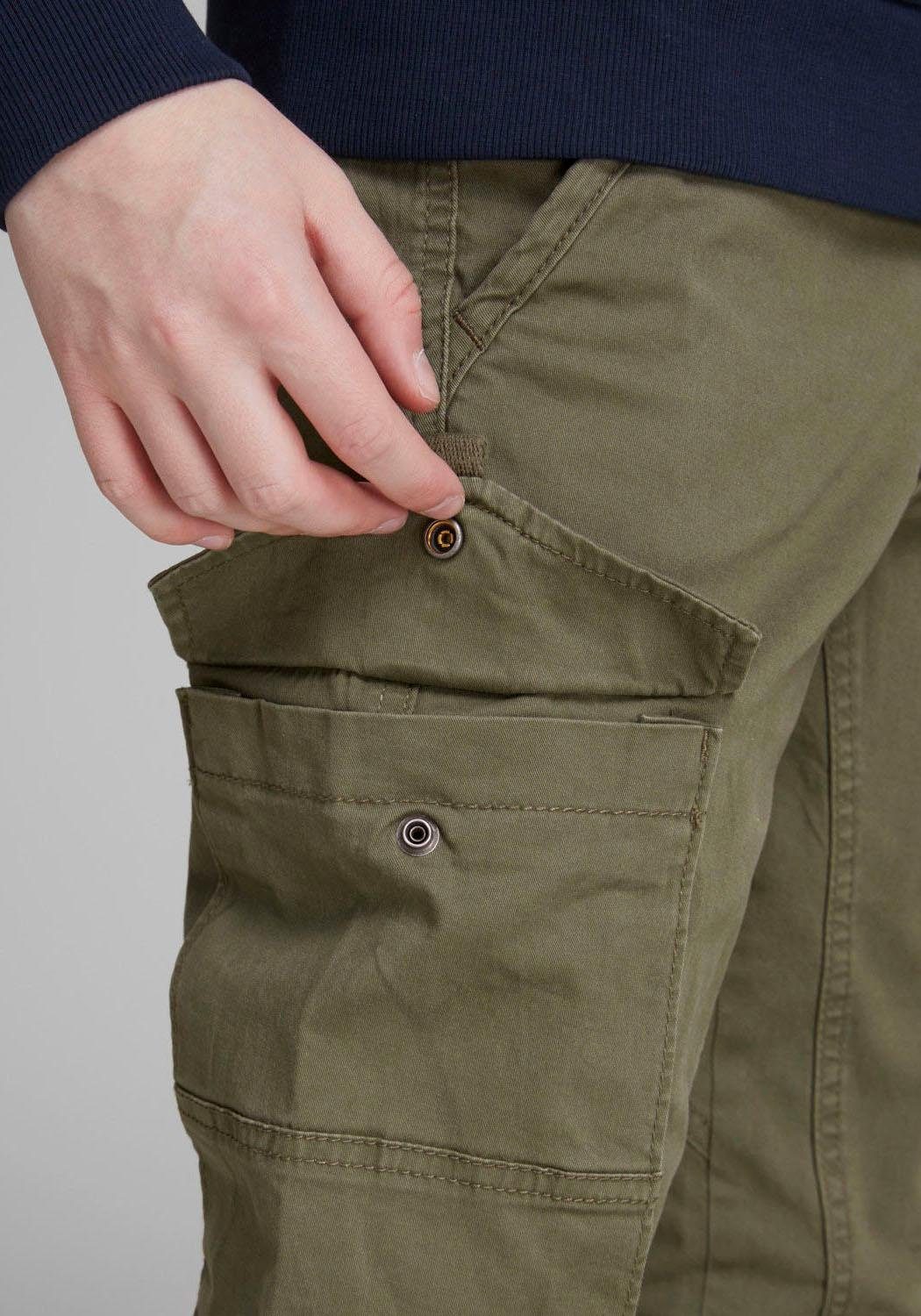 Jack & Jones Junior Cargobroek JPSTPAUL JJFLAKE AKM 542 OLIVE NOOS JNR