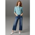aniston casual 7-8 jeans in used-wassing blauw