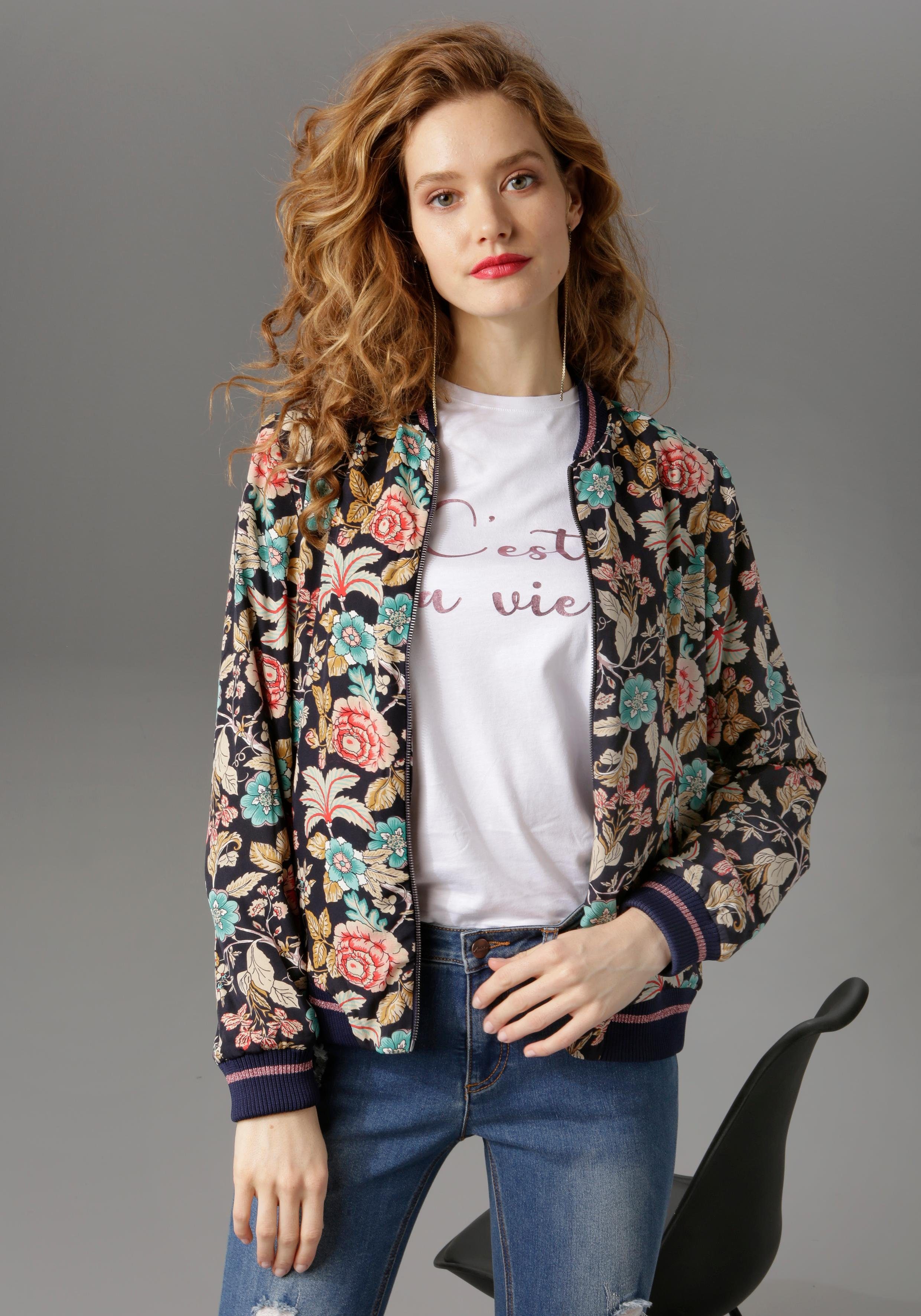 Aniston CASUAL Blouson met bloemenprint