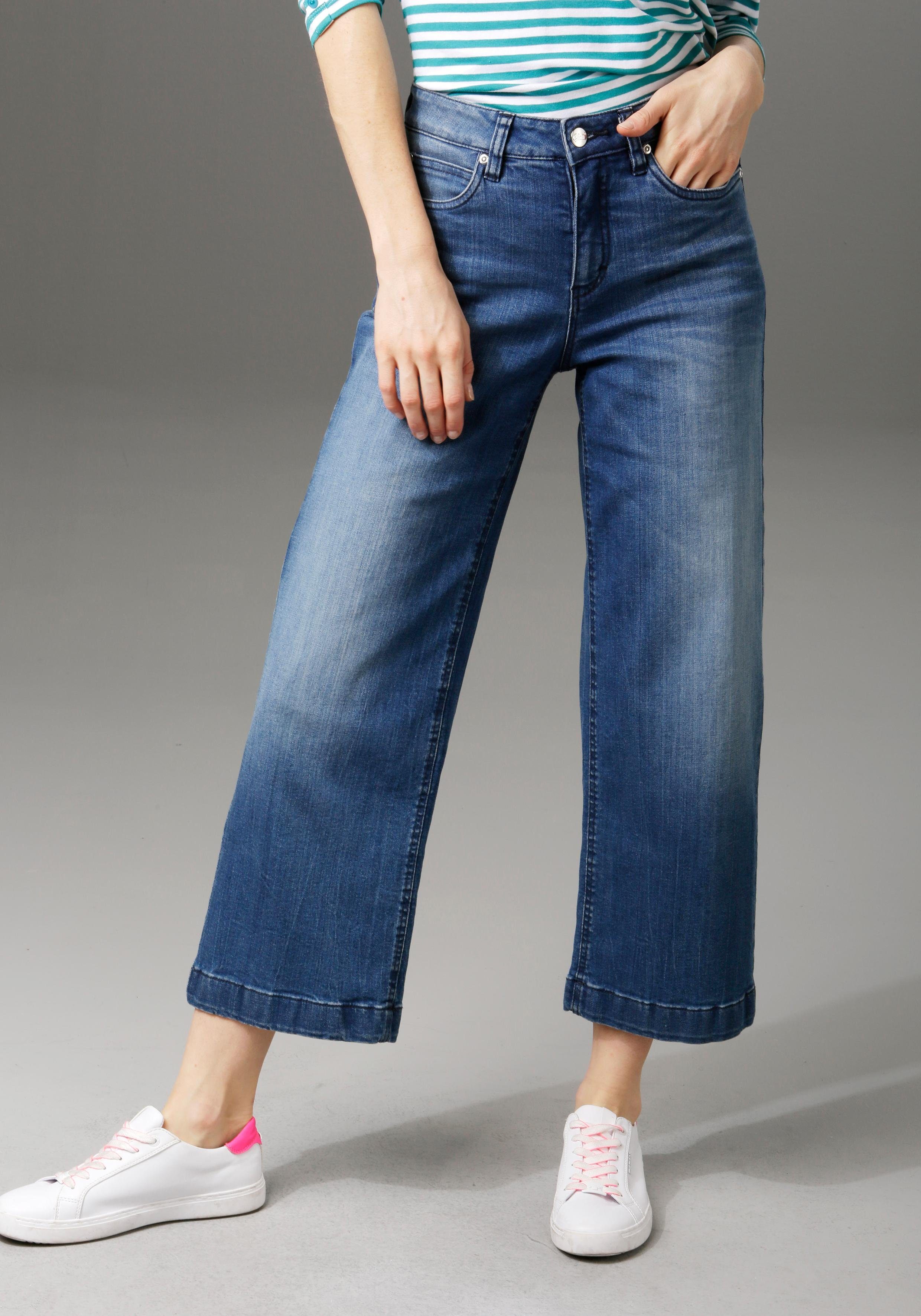 Aniston CASUAL 7/8 jeans in used-wassing