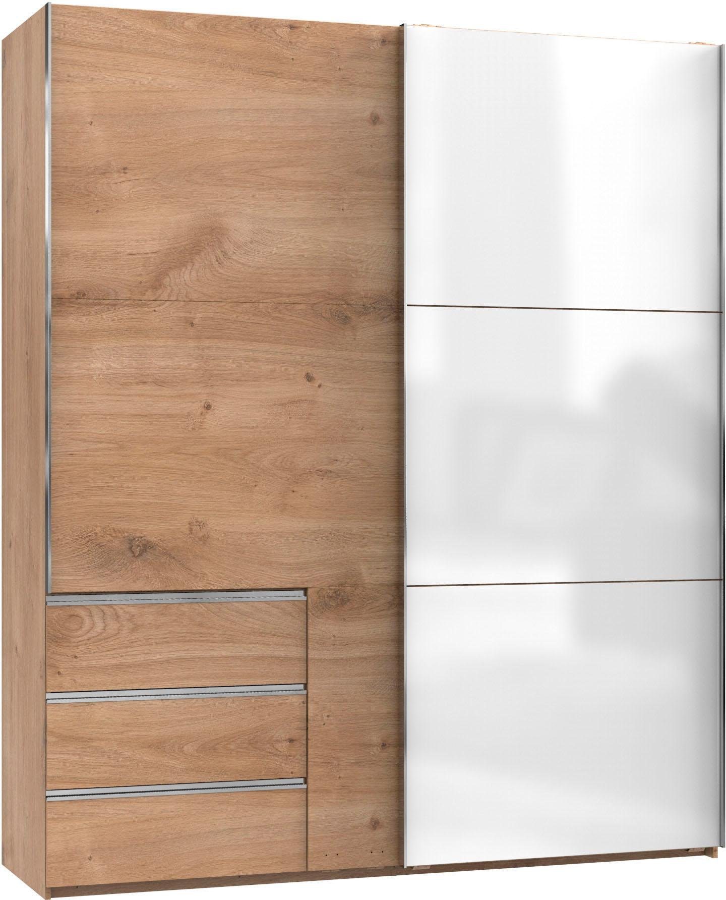 Wimex Zweefdeurkast Level by fresh to go zweefdeurkasten maat 200 cm x 236 cm x 65 cm bruin