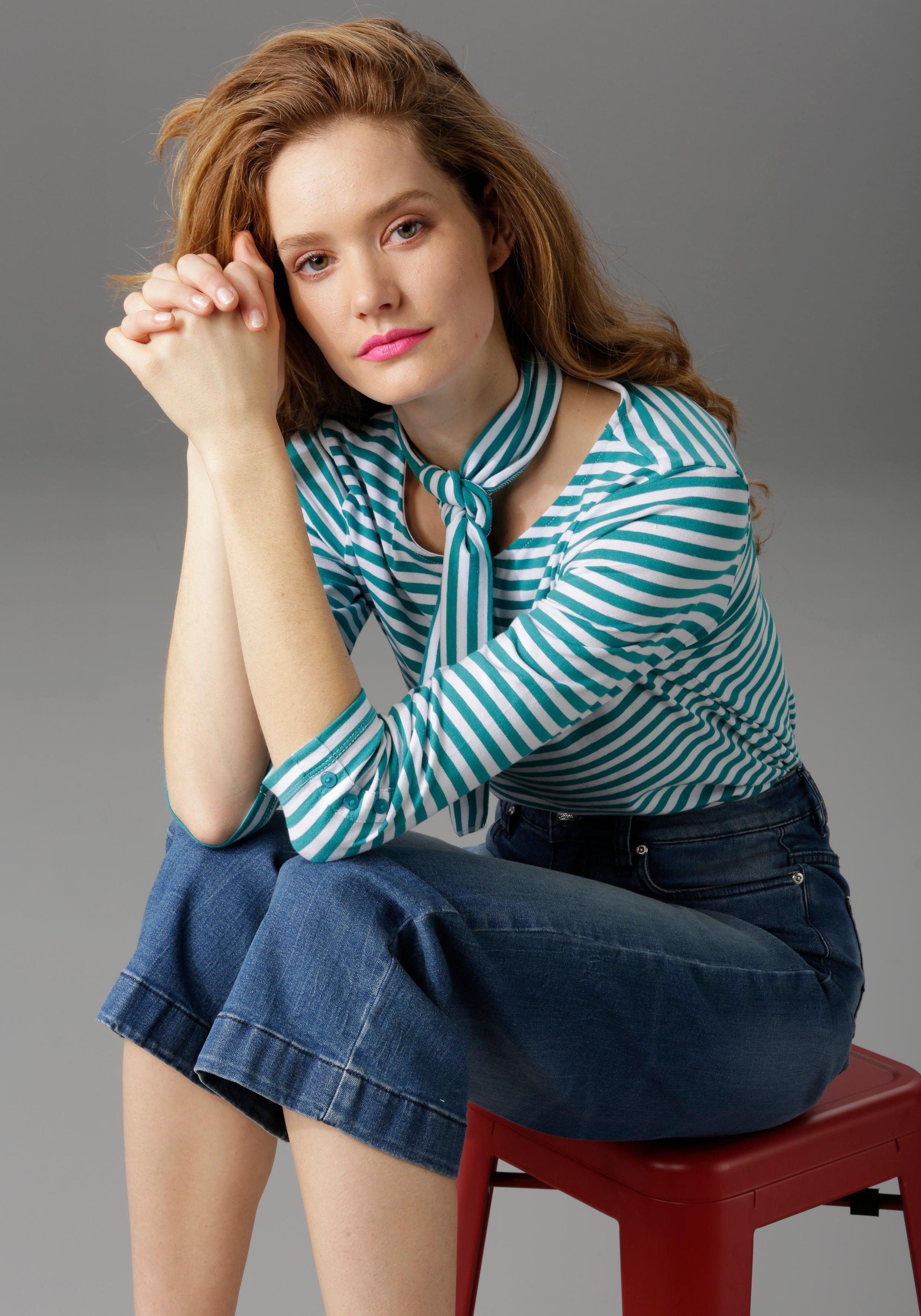 Aniston CASUAL 7/8 jeans in used-wassing