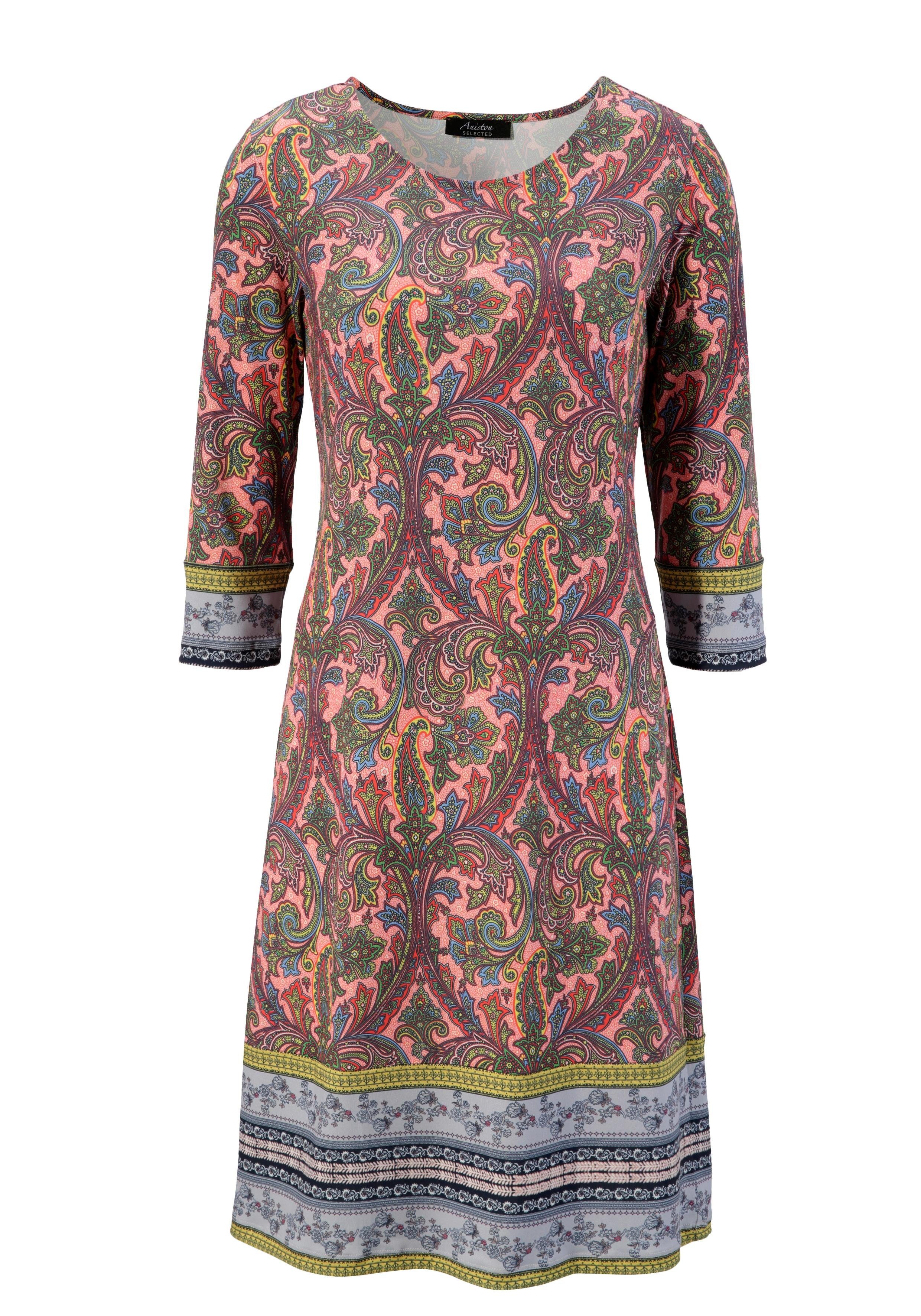 Aniston SELECTED Jerseyjurk met kleurrijk motief