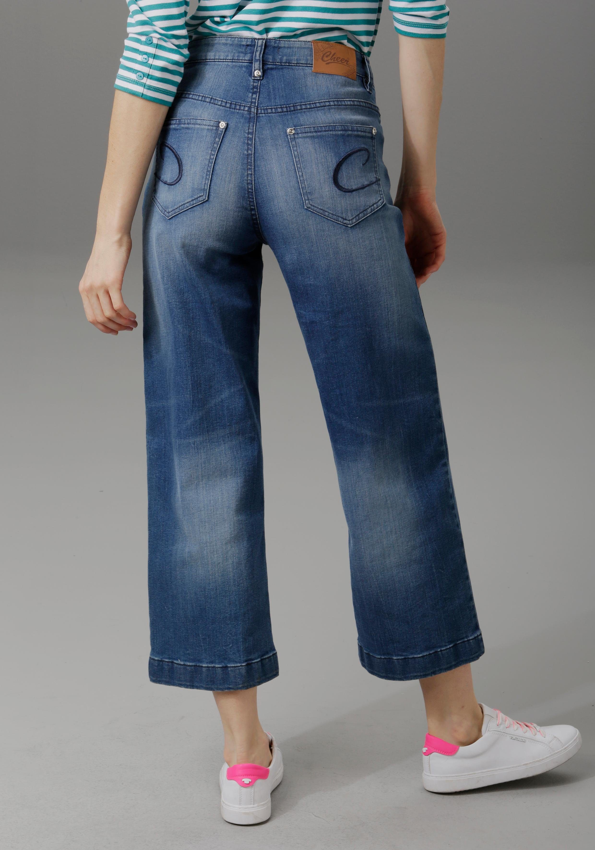 Aniston CASUAL 7/8 jeans in used-wassing