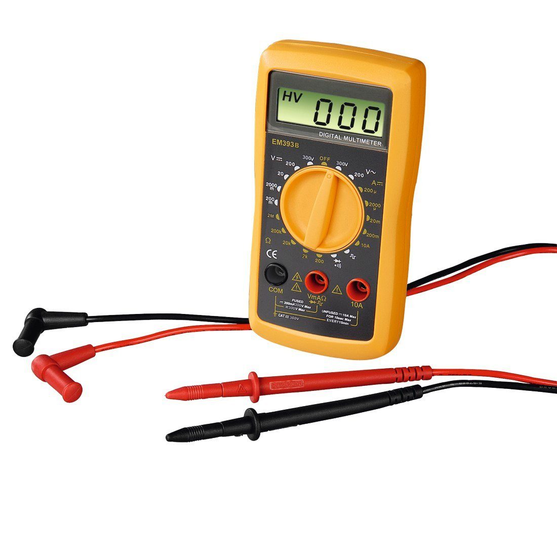 Hama Multimeter Digitale multimeter voor het meten van spanning, stroom en weerstand, 300V