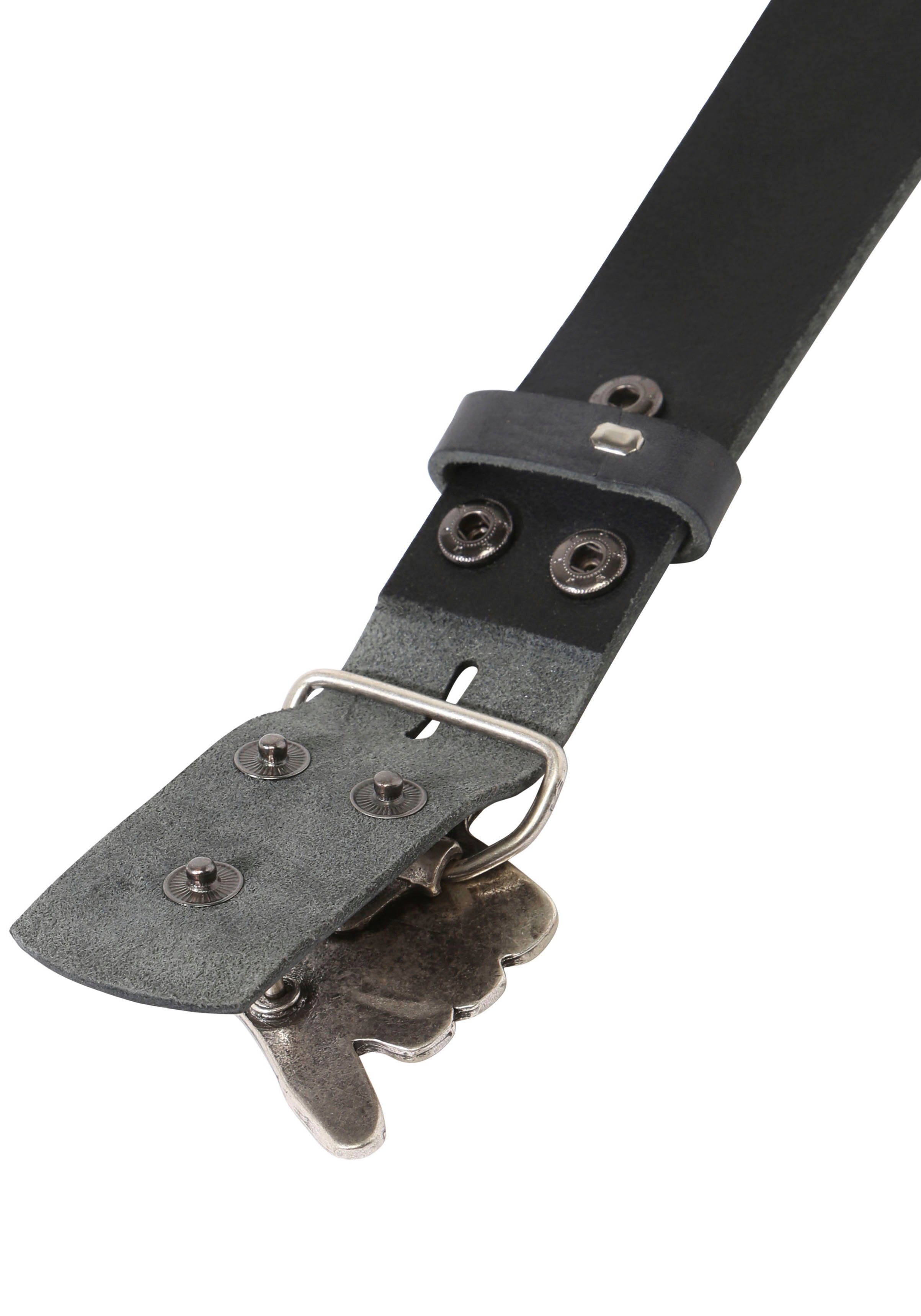 RETTUNGSRING by showroom 019° Leren riem met verwisselbare sluiting "hang loose"