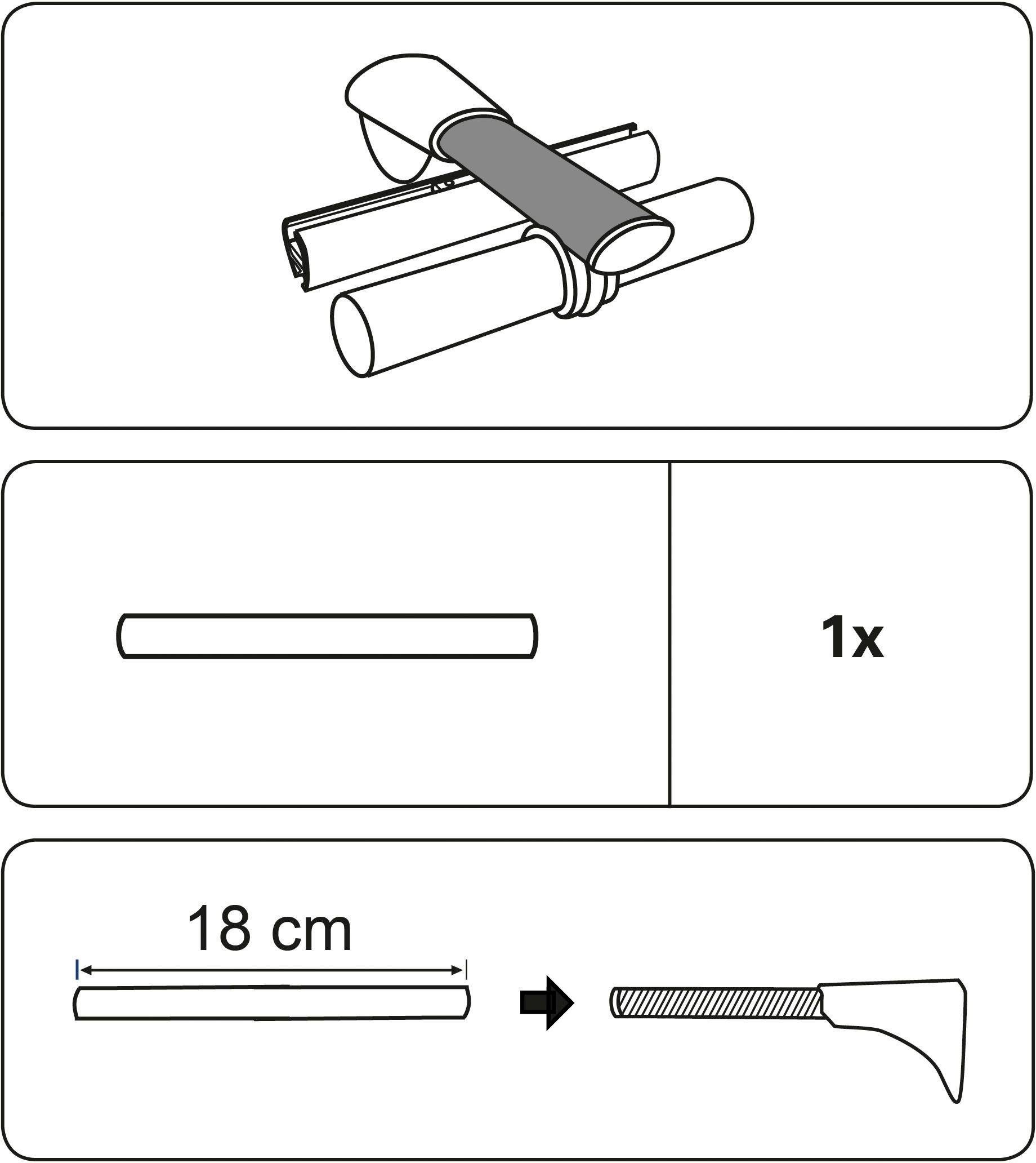 GARDINIA Dragerverlenging Verlenging voor universele dragers (1 stuk)