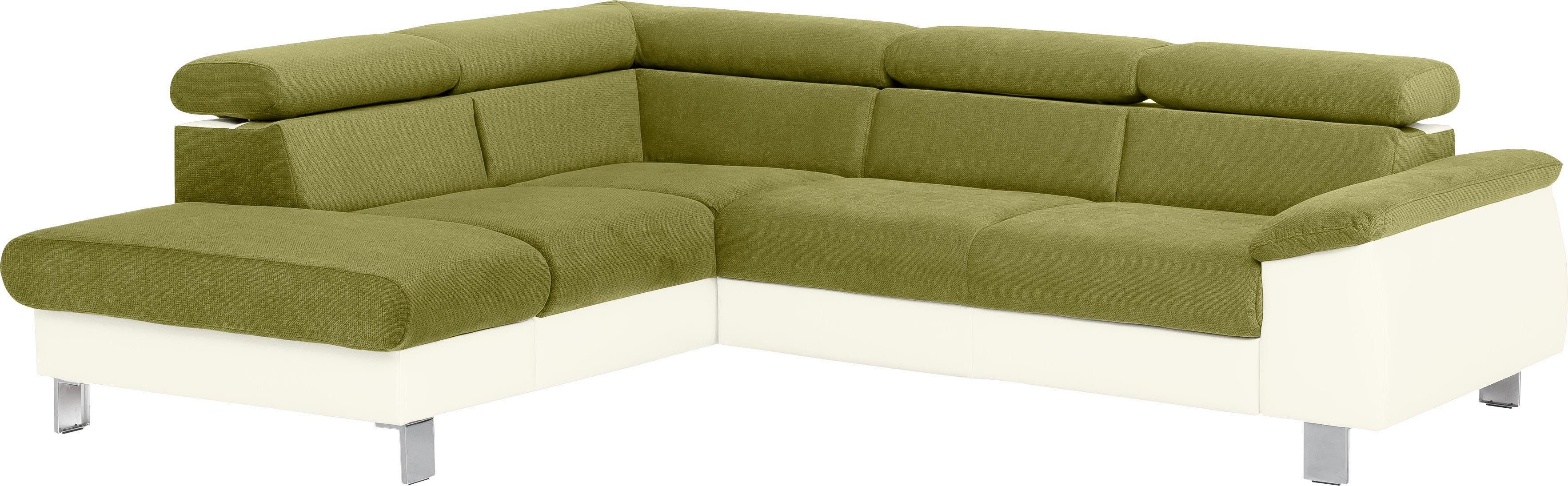 COTTA Hoekbank Komaris L-vorm, B: 249 cm keuze met bedfunctie, bedlade & verlichting