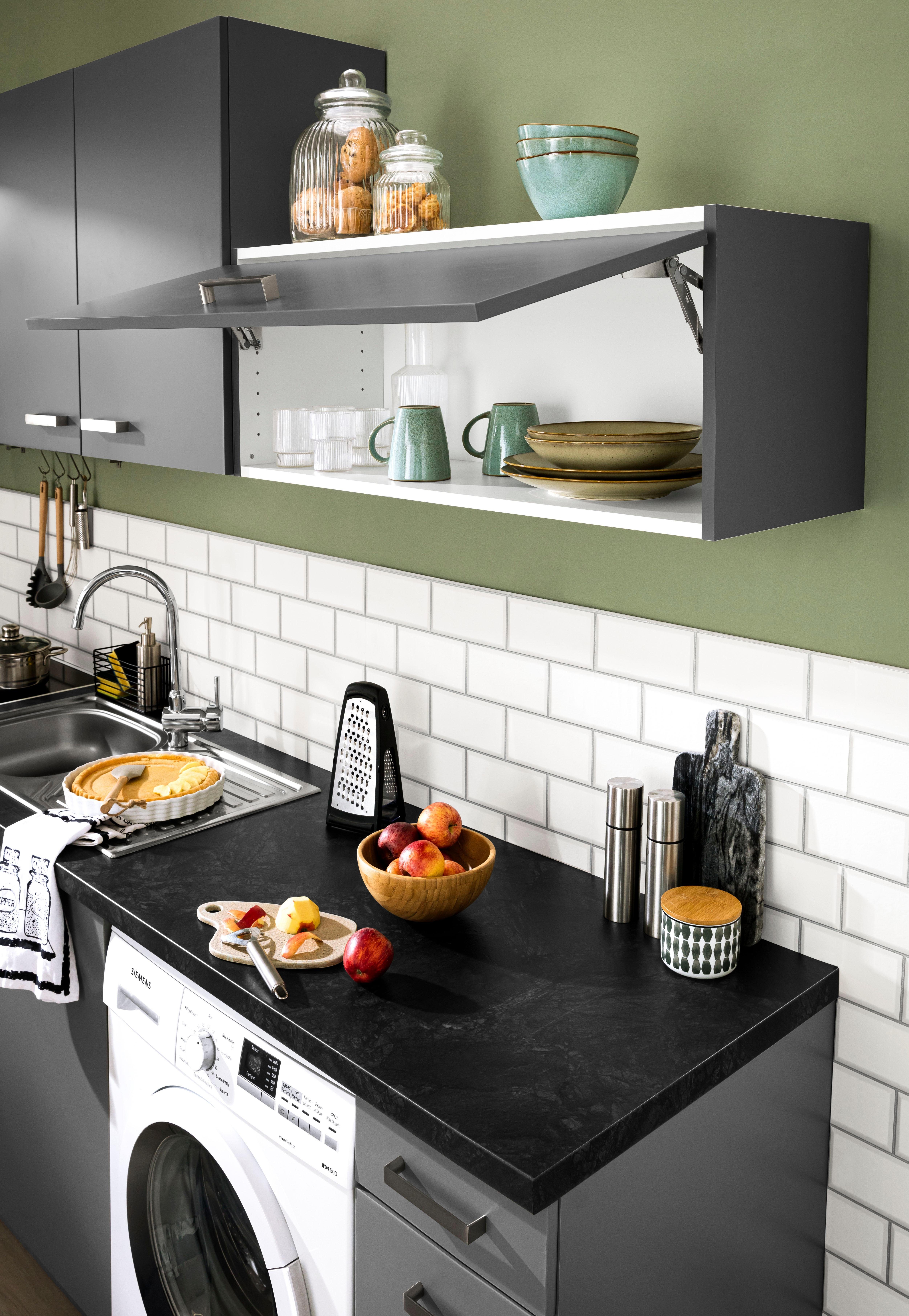 OPTIFIT Hangend kastje met klep Parma Breedte 90-130 cm