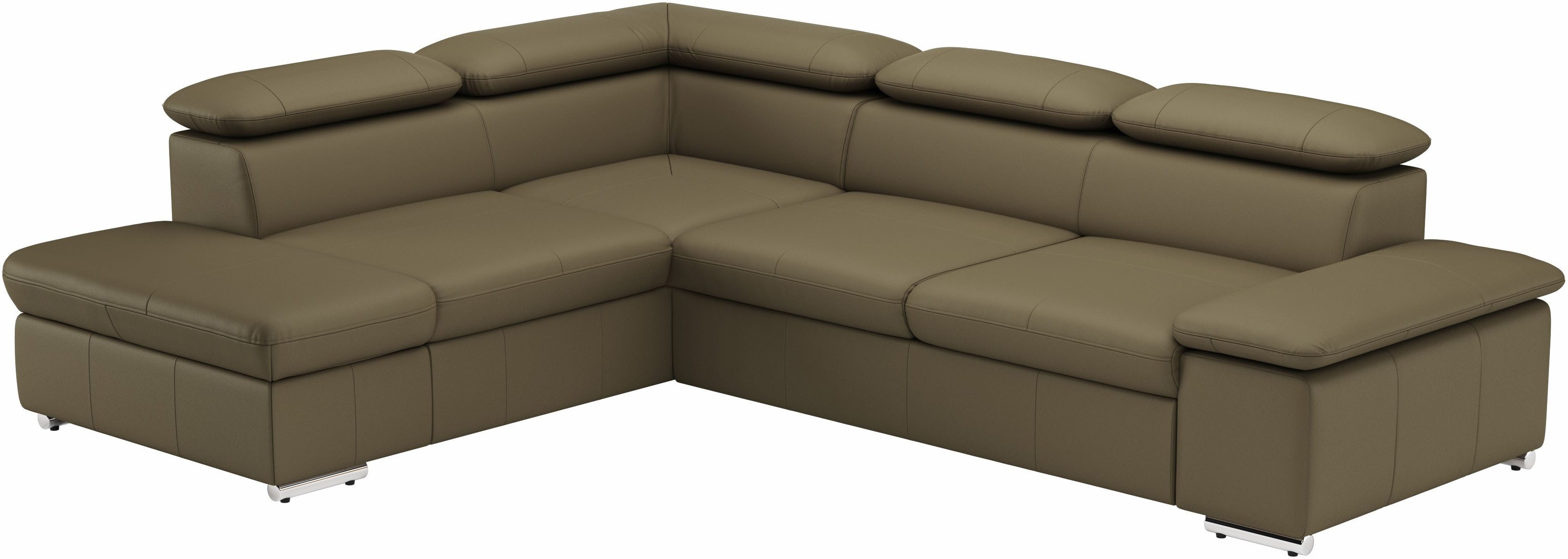 sit&more Hoekbank Valentine L-Form, B: 272 cm optioneel met bedfunctie, ottomane links of rechts