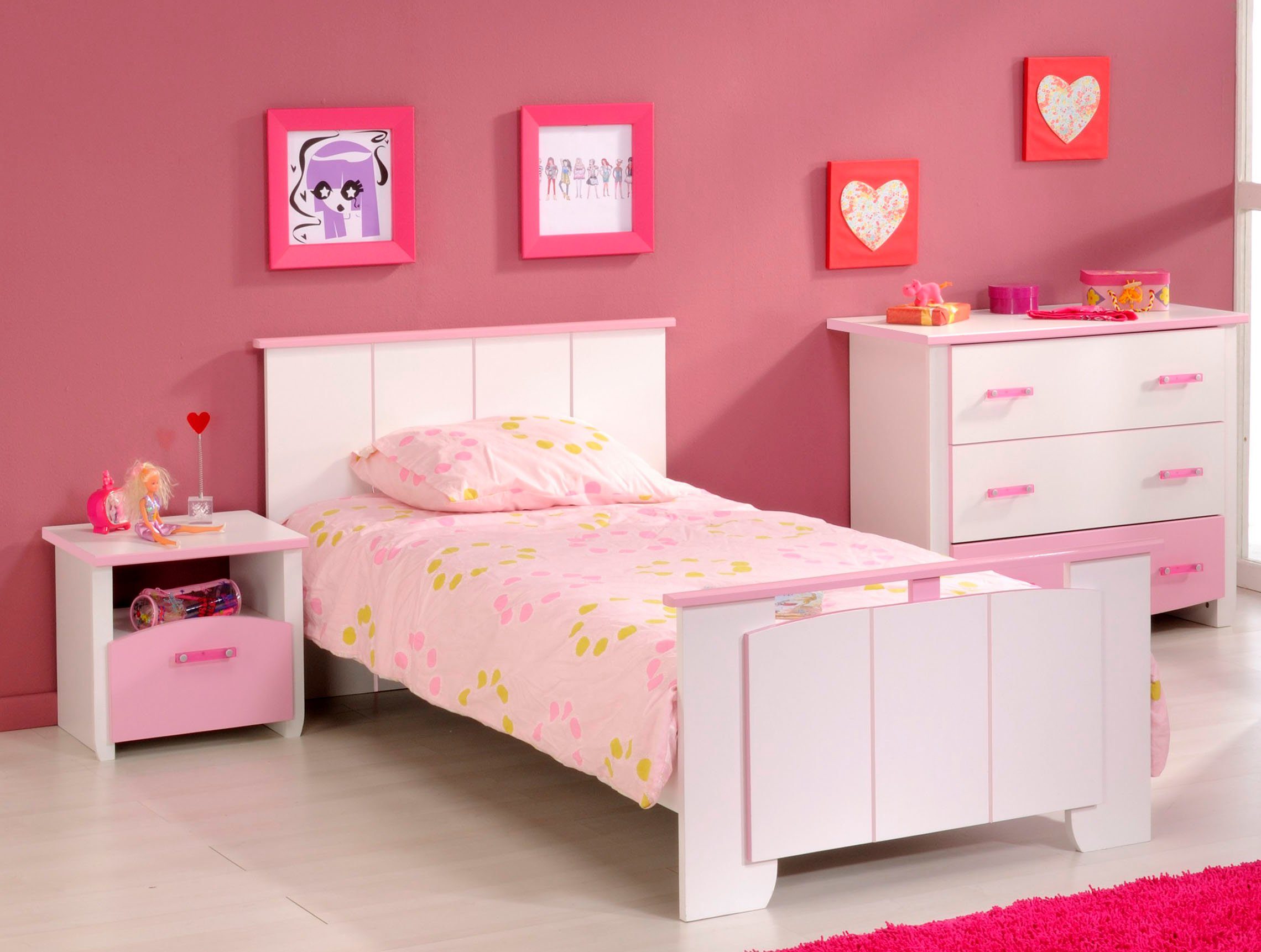 Parisot Tienerkamerset Biotiful (set) complete kinderkamers wit