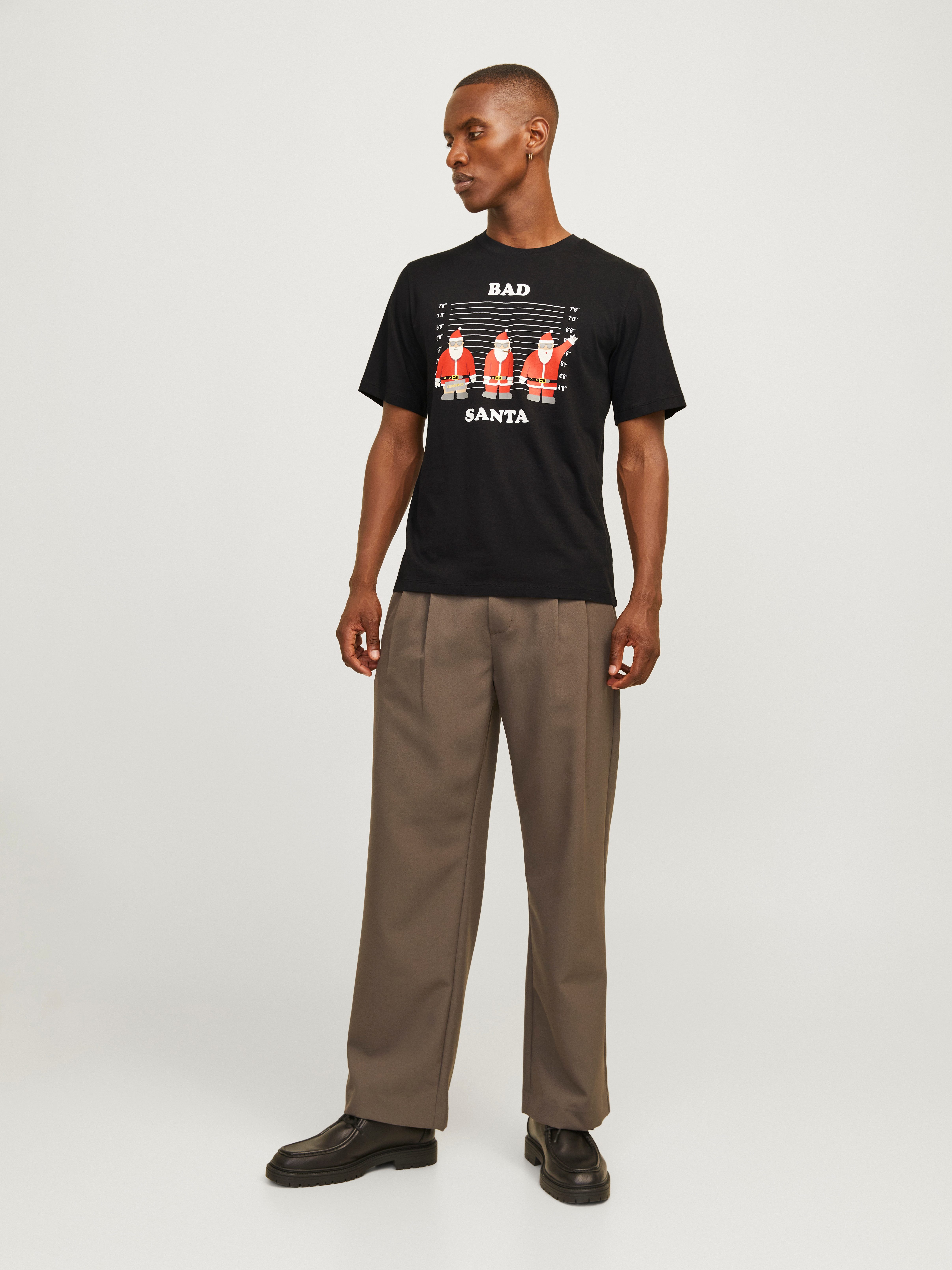 Jack & Jones Shirt met ronde hals JJXMAS FUNNY TEE SS CREW NECK