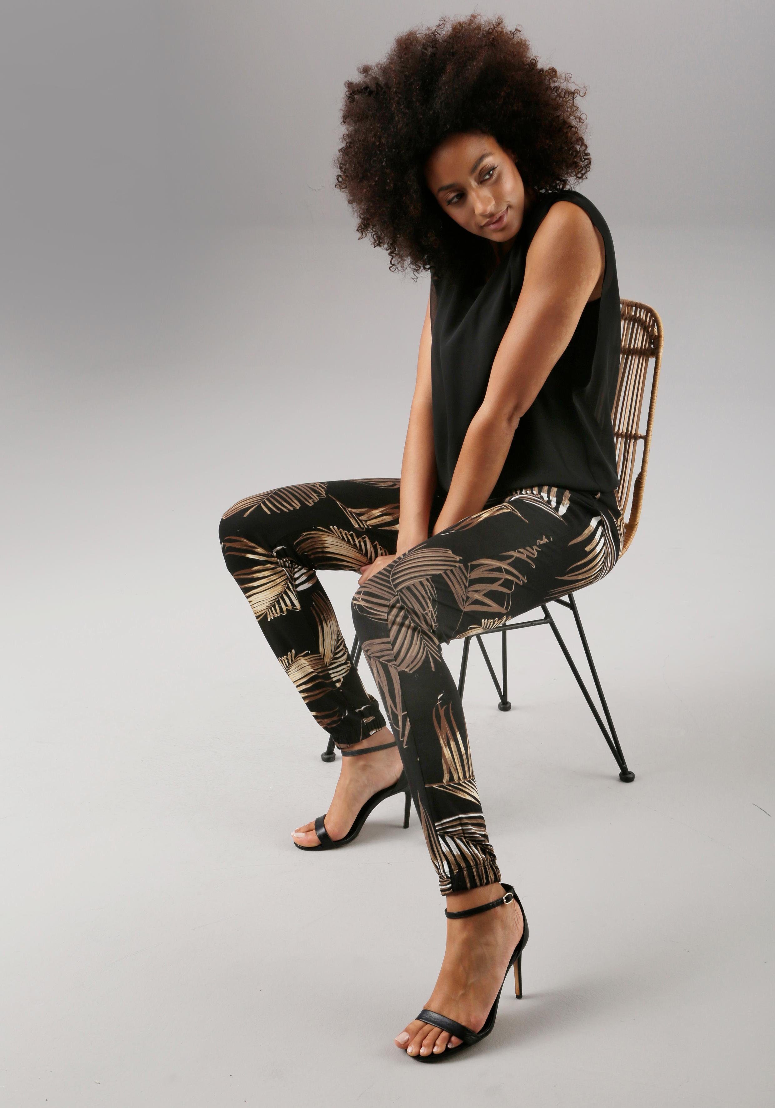 Aniston SELECTED Comfortbroek met print all-over