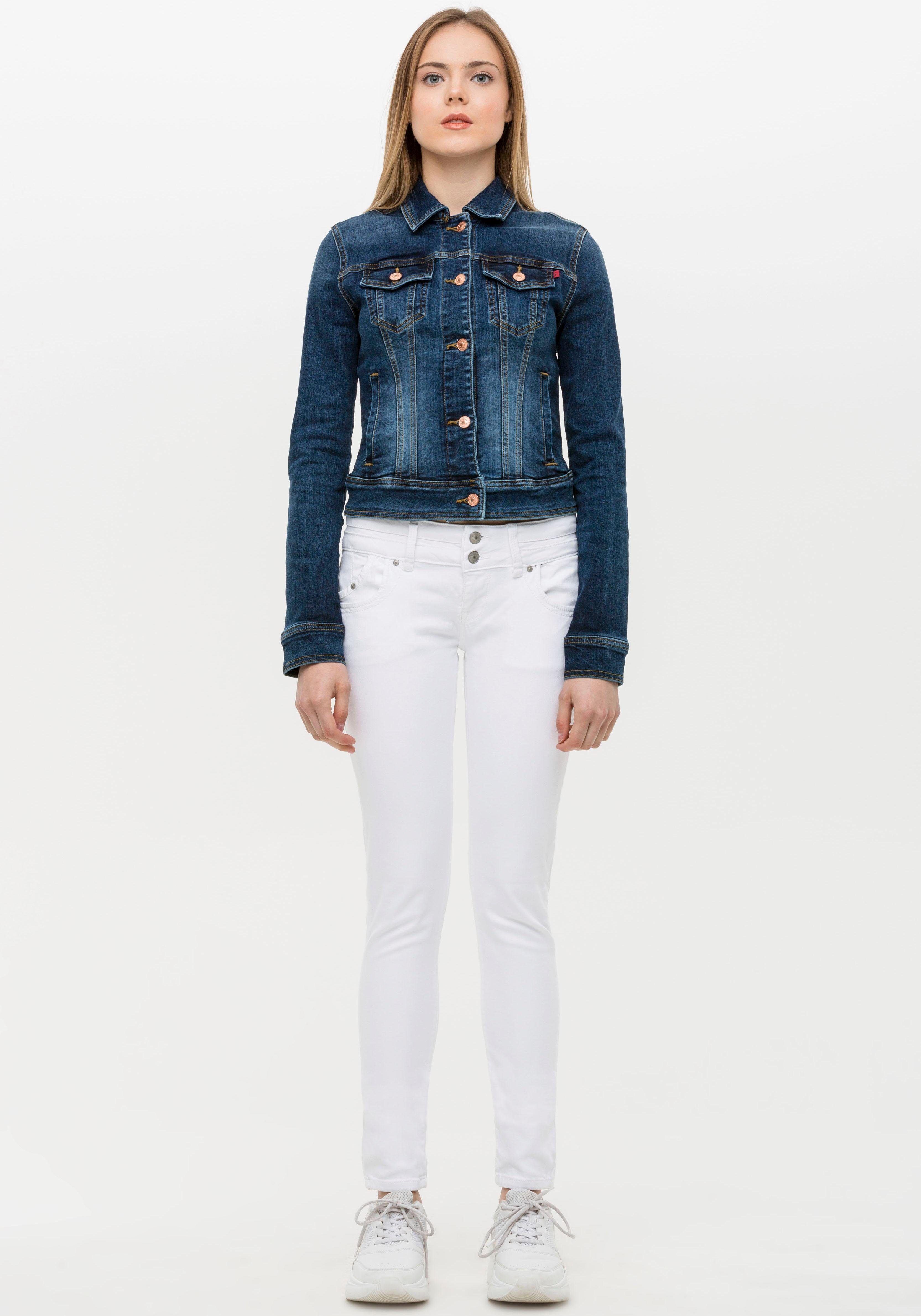 ltb jeansjack destin modieus gewassen blauw