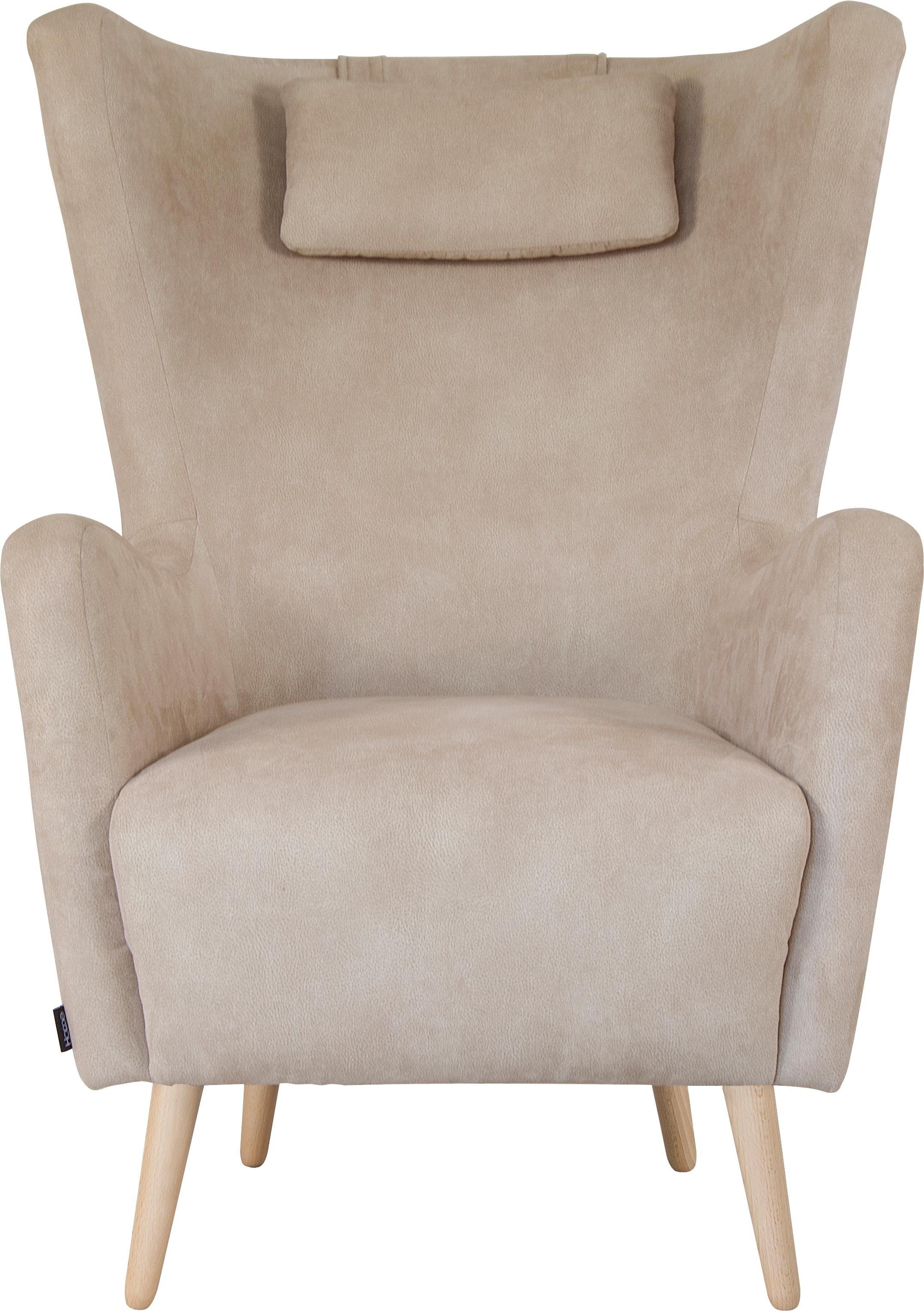 Home affaire Fauteuil Telford ook in faux fur, fauteuil B/D/H: 77/92/106 cm keuze met en zonder poef, in veel bekledingskwaliteiten, ovale stoel
