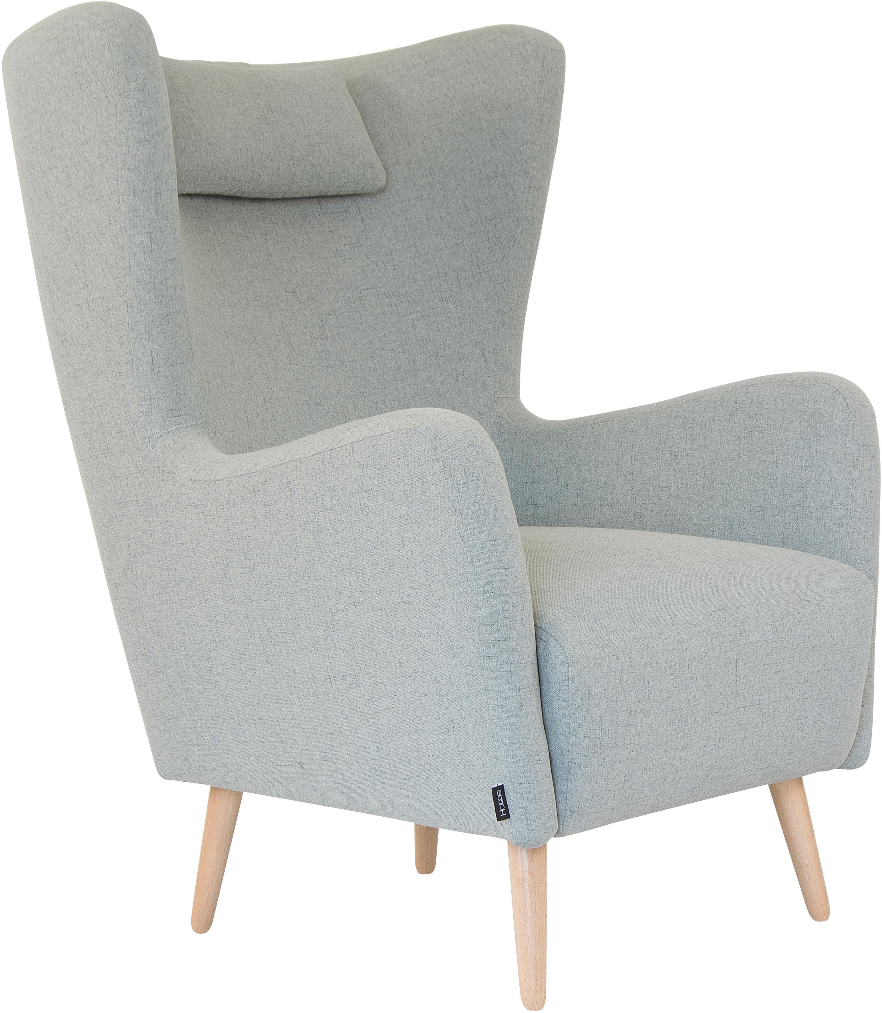 Home affaire Fauteuil Telford ook in faux fur, fauteuil B/D/H: 77/92/106 cm keuze met en zonder poef, in veel bekledingskwaliteiten, ovale stoel