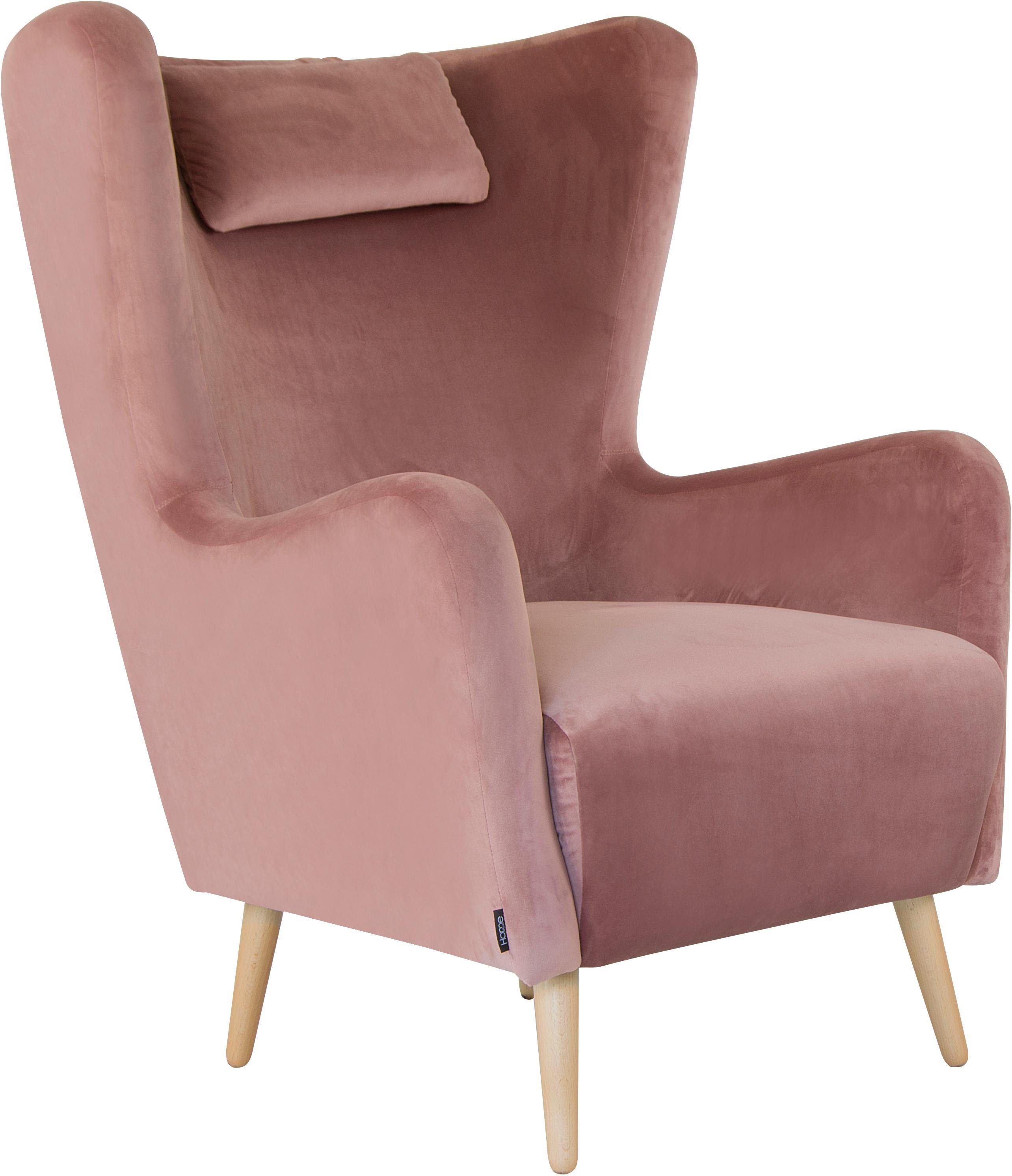 Home affaire Fauteuil Telford ook in faux fur, fauteuil B/D/H: 77/92/106 cm keuze met en zonder poef, in veel bekledingskwaliteiten, ovale stoel