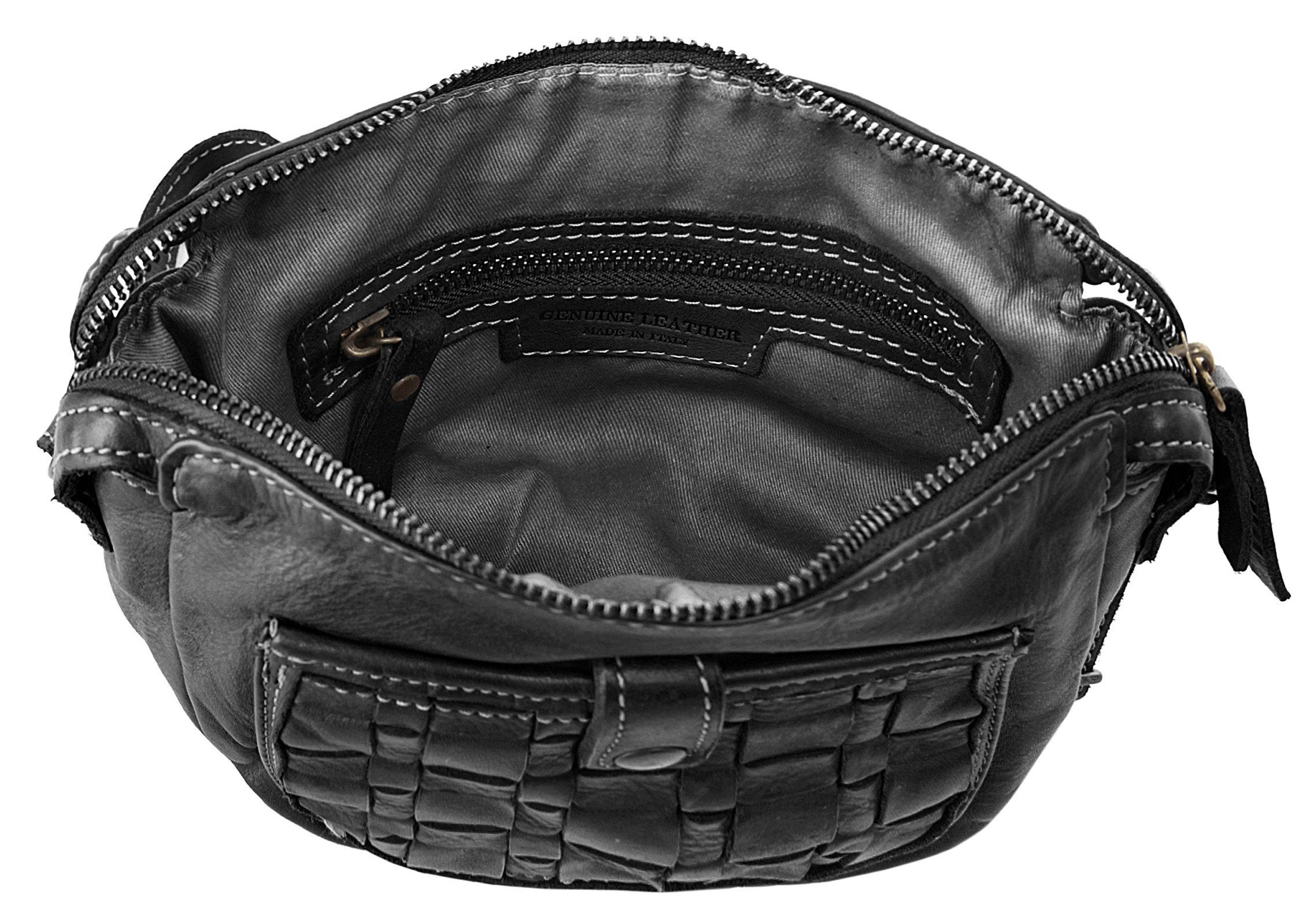 Cluty Schoudertas echt leer, made in italy