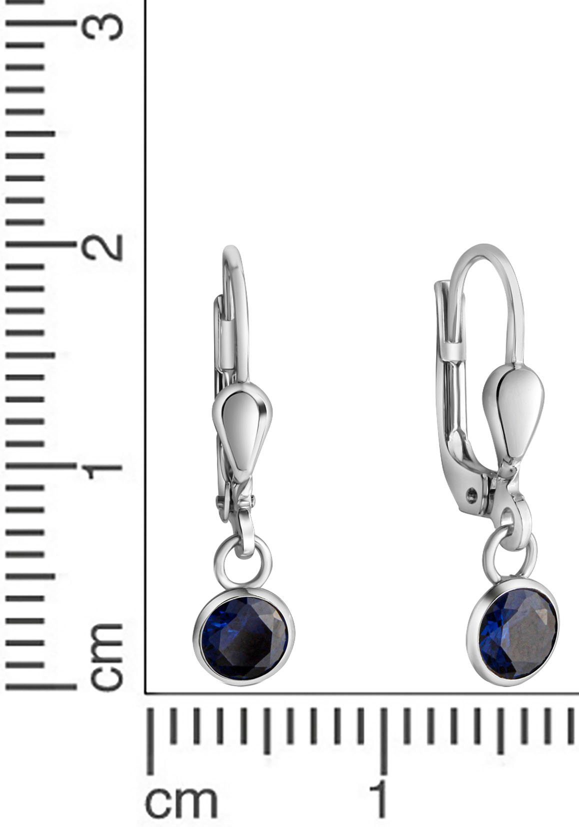Firetti Paar oorhangers Sieraad Geschenk zilverkleur 925 Oorsieraden Patentsluiting Solitair Glitter