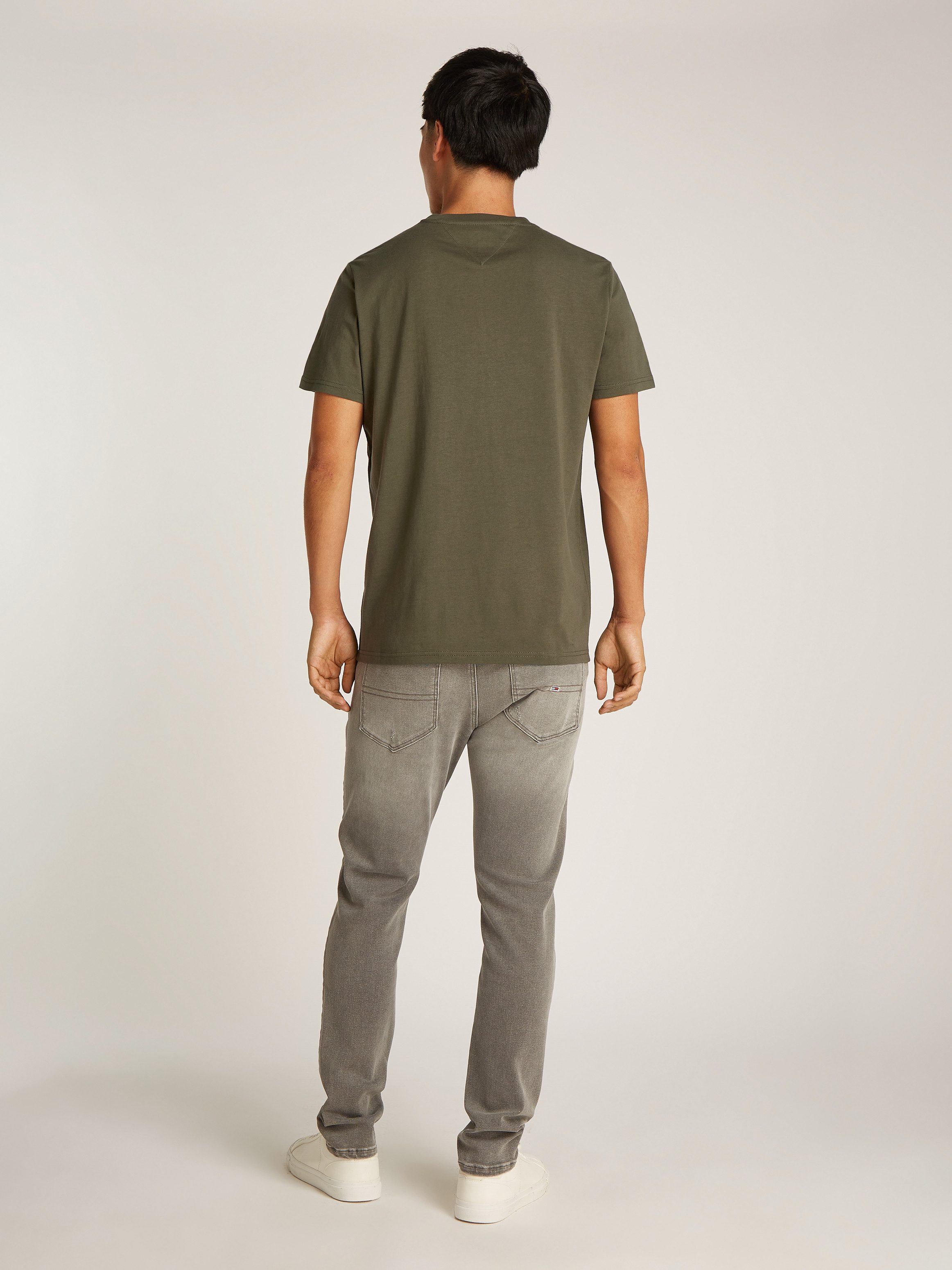 TOMMY JEANS T-shirt TJM SLIM ESSENTIAL FLAG TEE EXT
