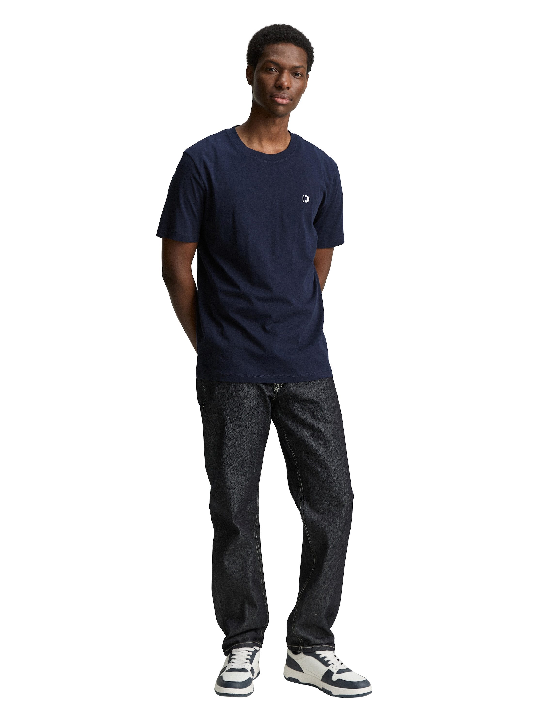 Tom Tailor Denim T-shirt met logoprint (set, 3-delig)