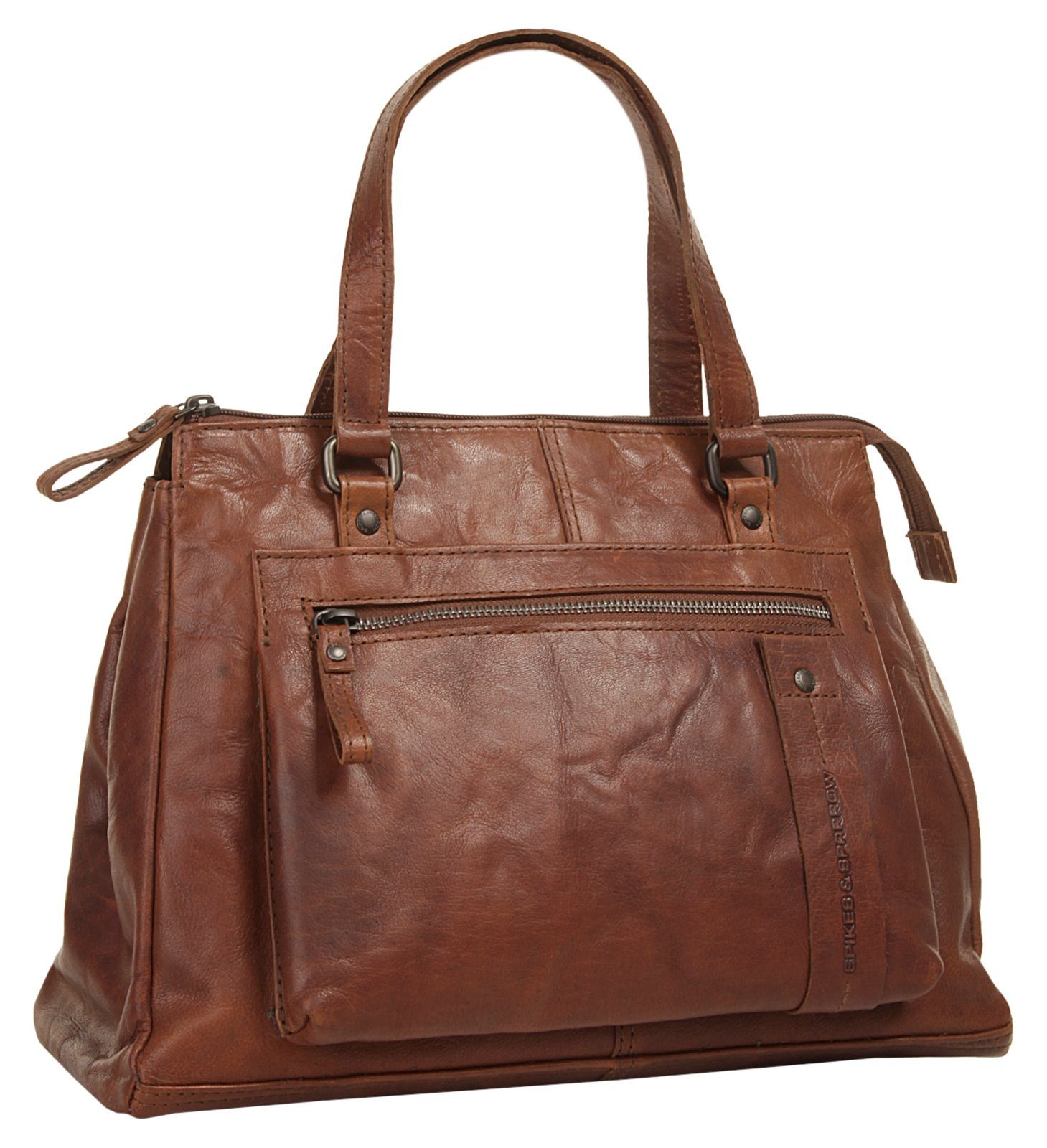 Spikes & Sparrow Tas echt leder