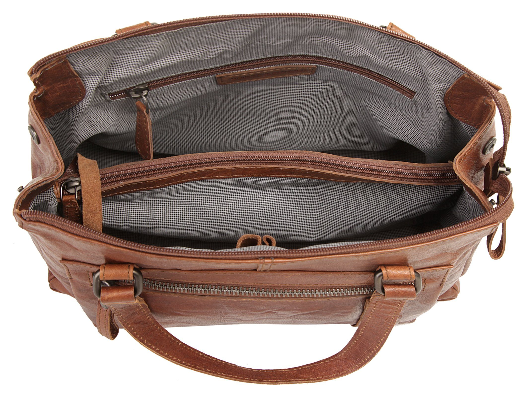 Spikes & Sparrow Tas echt leder