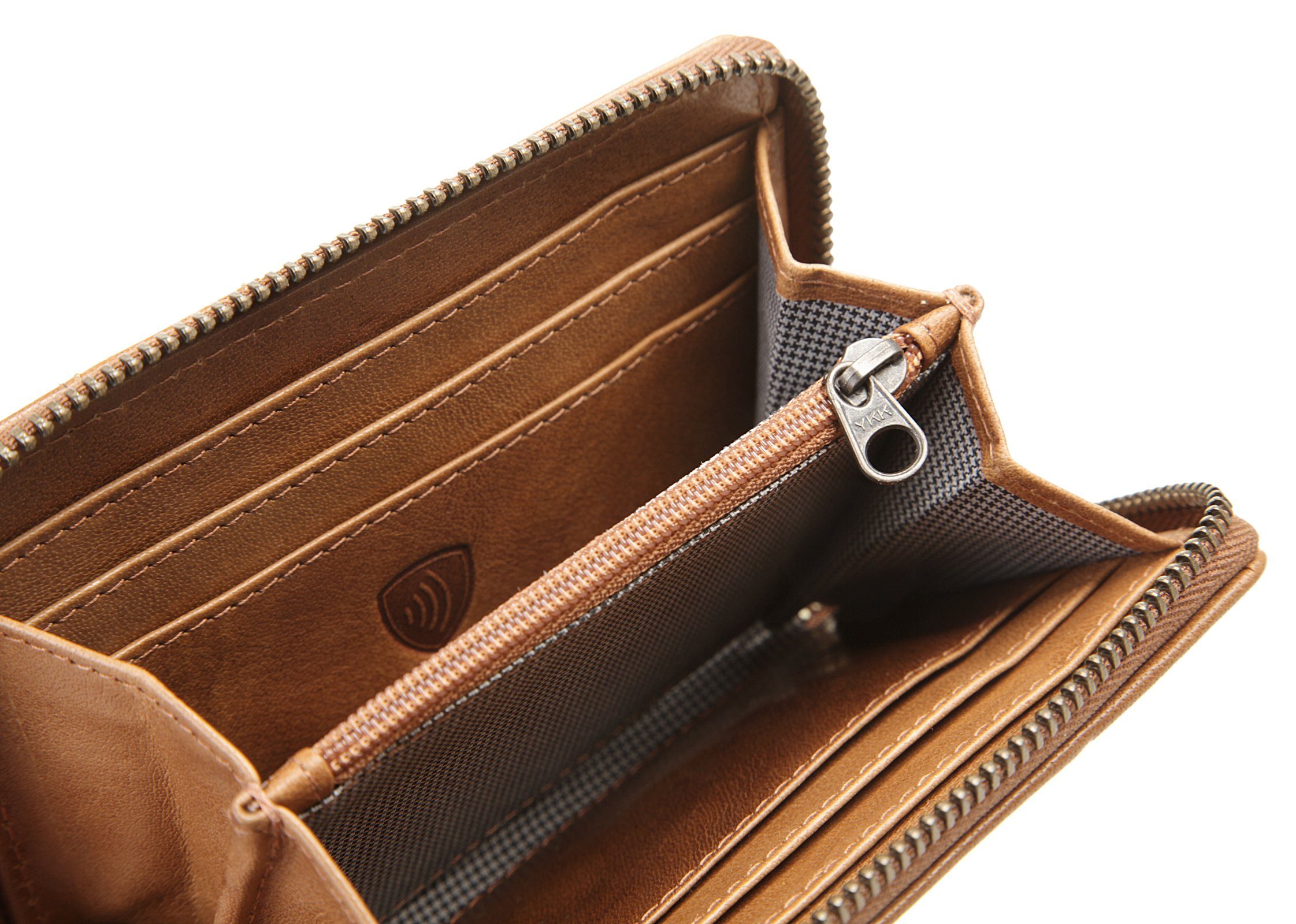 Spikes & Sparrow Portemonnee RFID echt leder